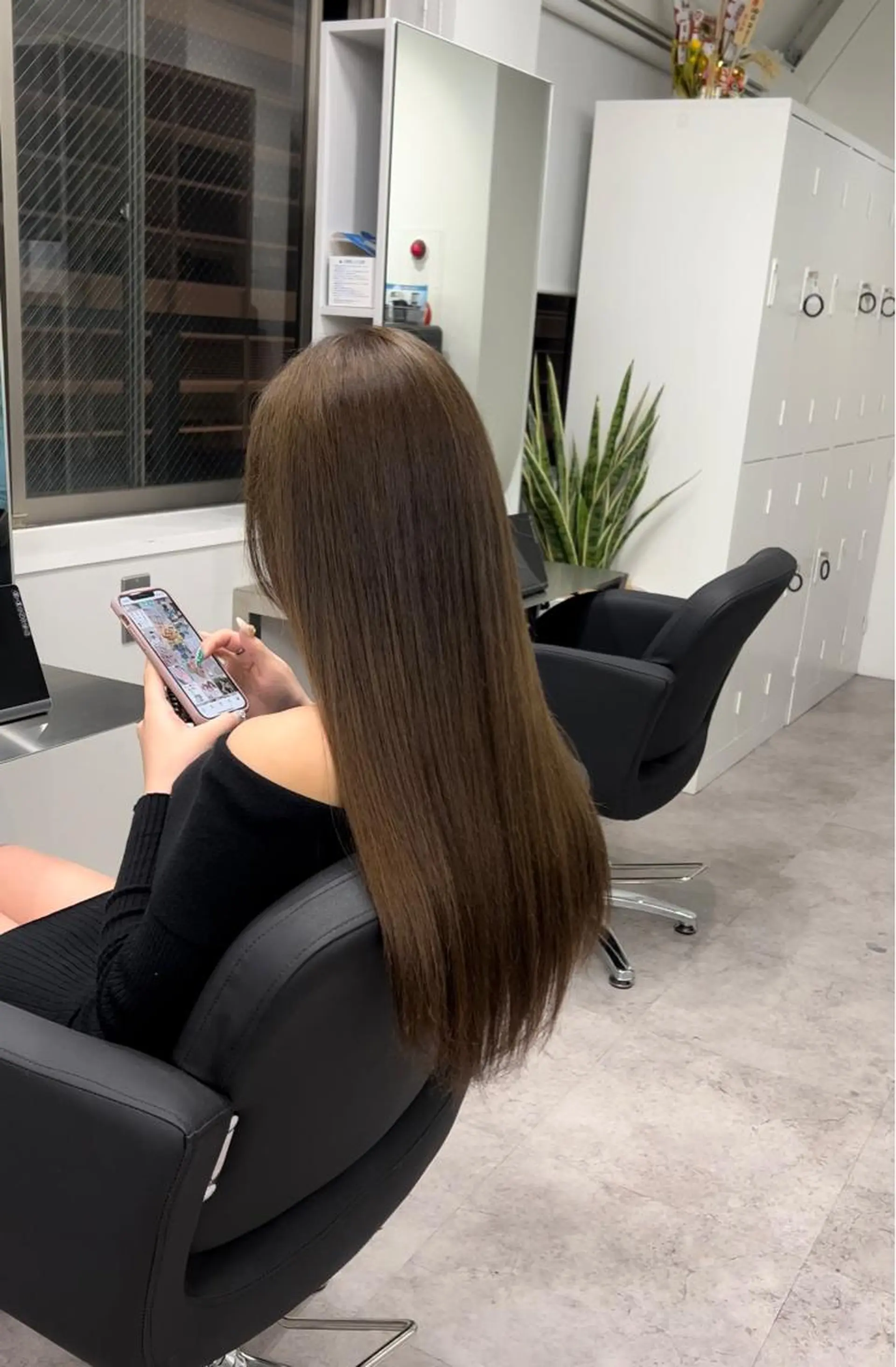 ロング ヘアカラー トリートメント 🫧髪質改善 講師🫧🍎幹細胞のヘアスタイル