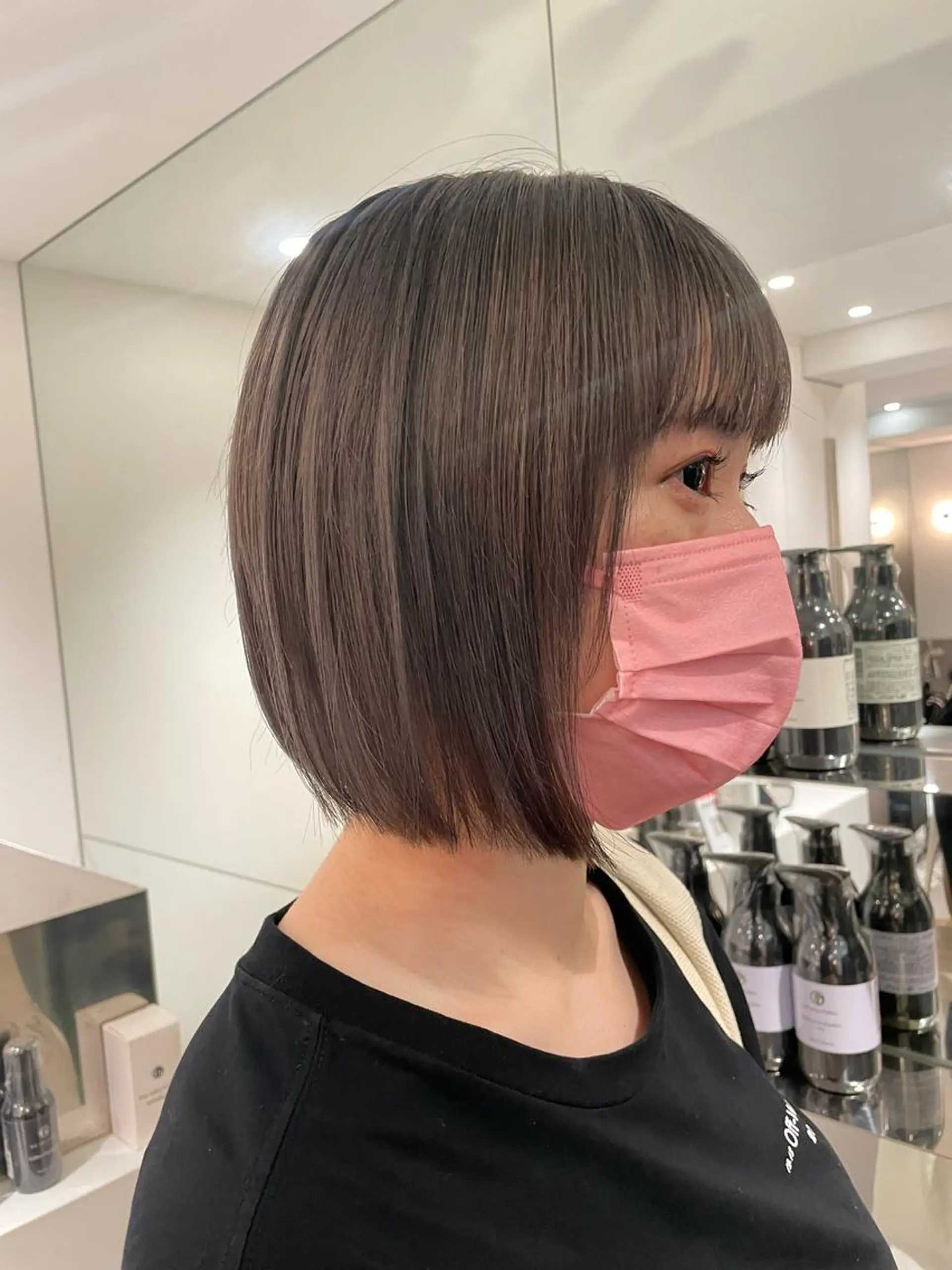 ショート カラー ヘアカラー トリートメント ヘッドスパ ヘアセット 🪞透けhair 🪞honokaのヘアスタイル