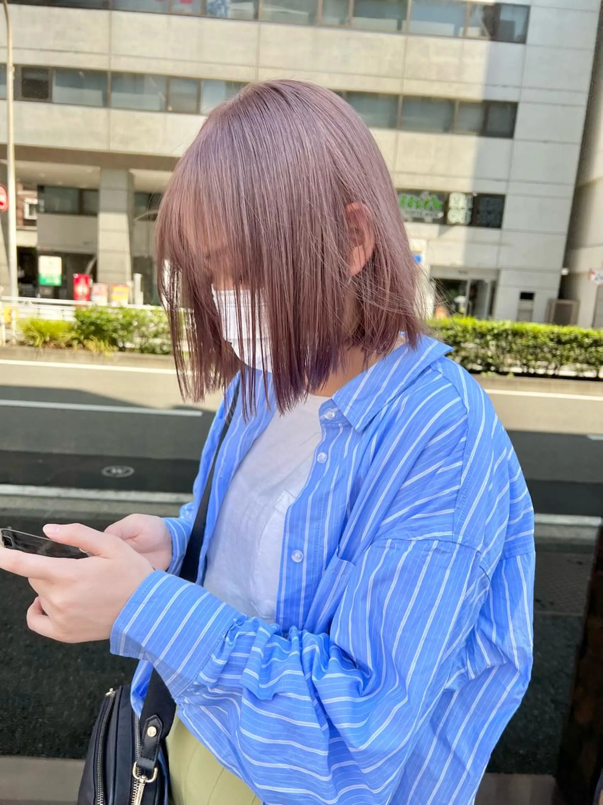 ショート カラー ベージュカラー ラベンダーカラー ラベンダーベージュ ヘアカラー トリートメント 🌈ハイトーン/ボブ 長江理志🌈のヘアスタイル