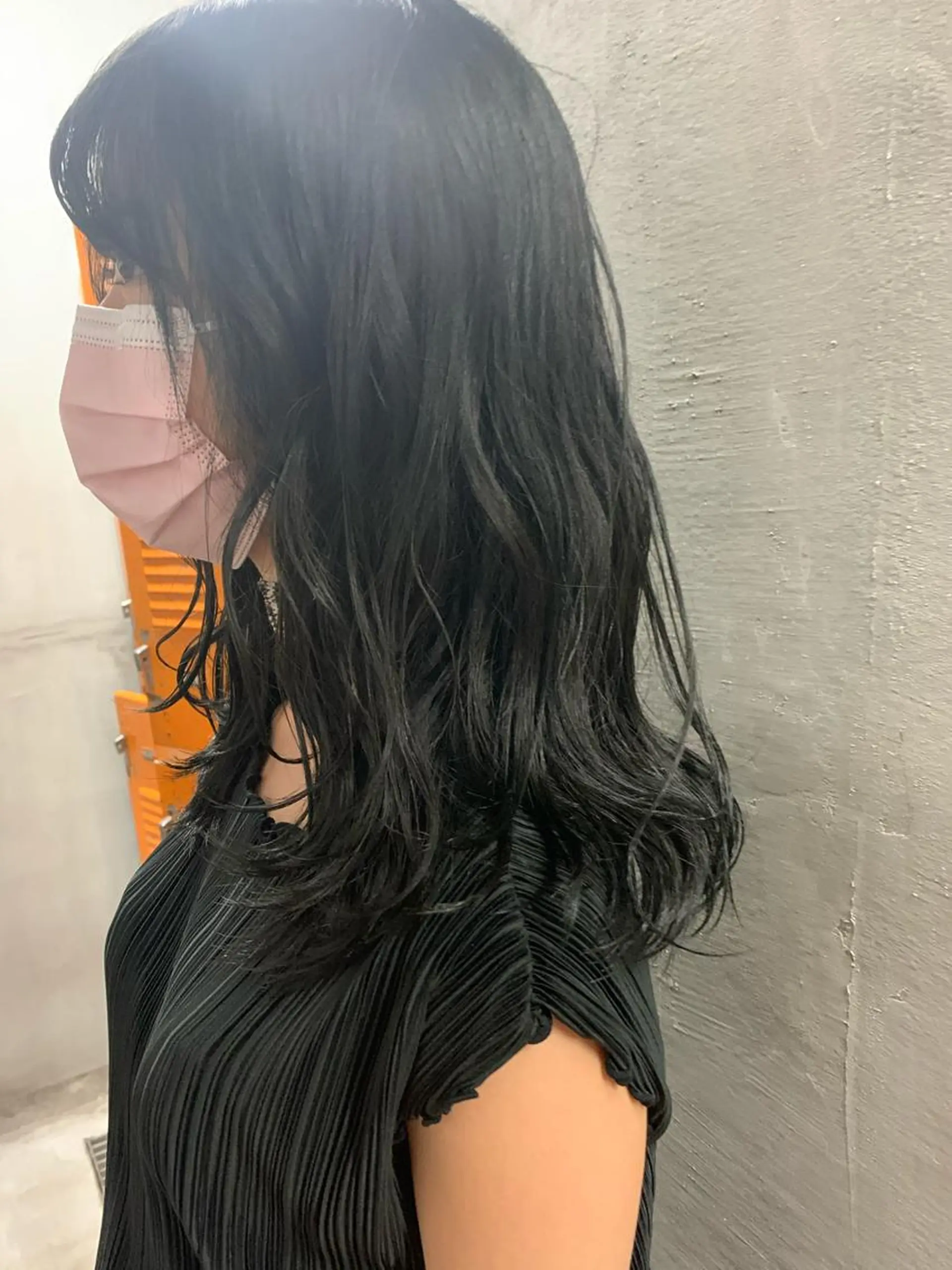 セミロング カラー アッシュ 透明感カラー オリーブアッシュ 似合わせカラー🫶 小川千波のヘアスタイル