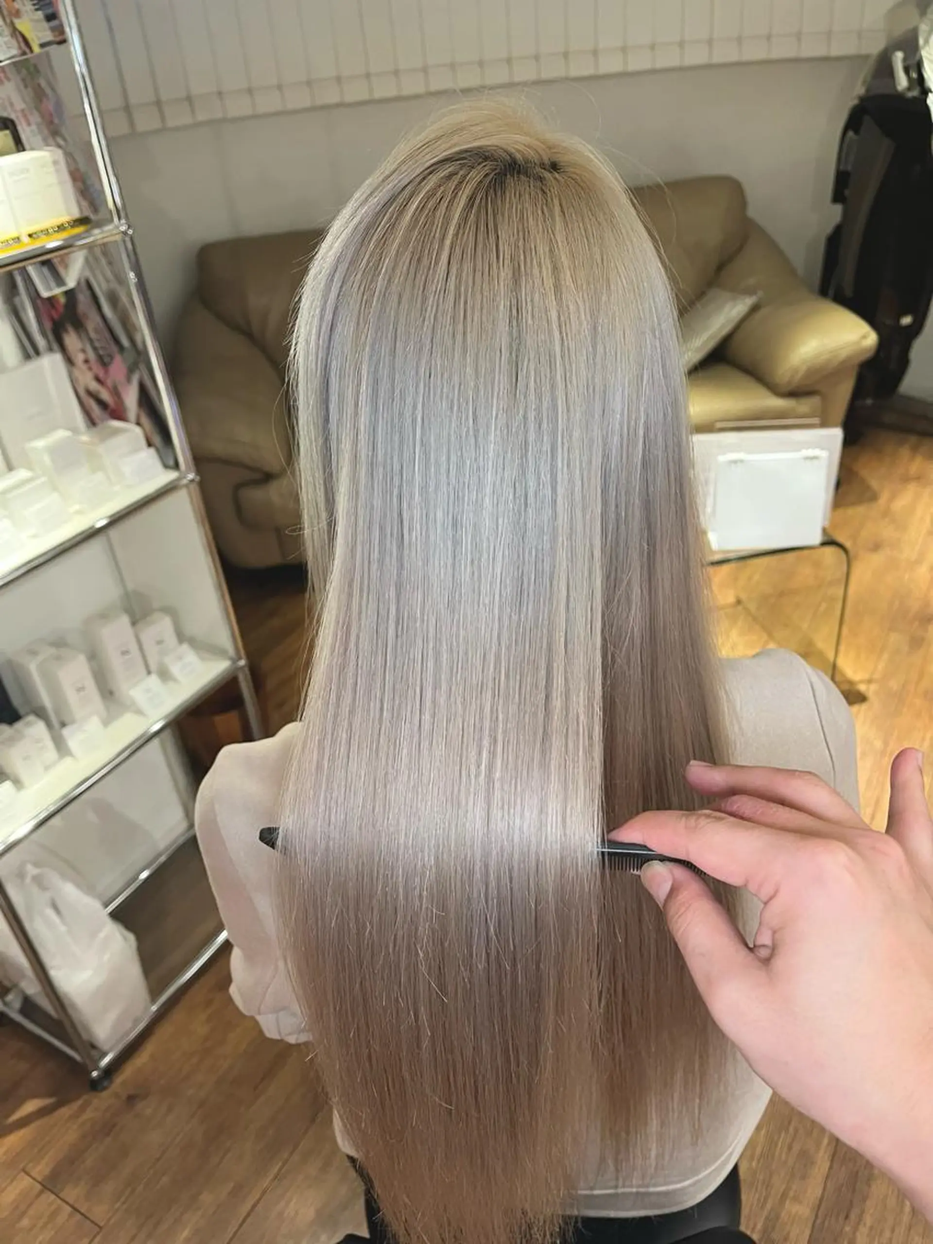 ロング コテ巻きパーマ/韓国 パーマ/佐野のヘアスタイル