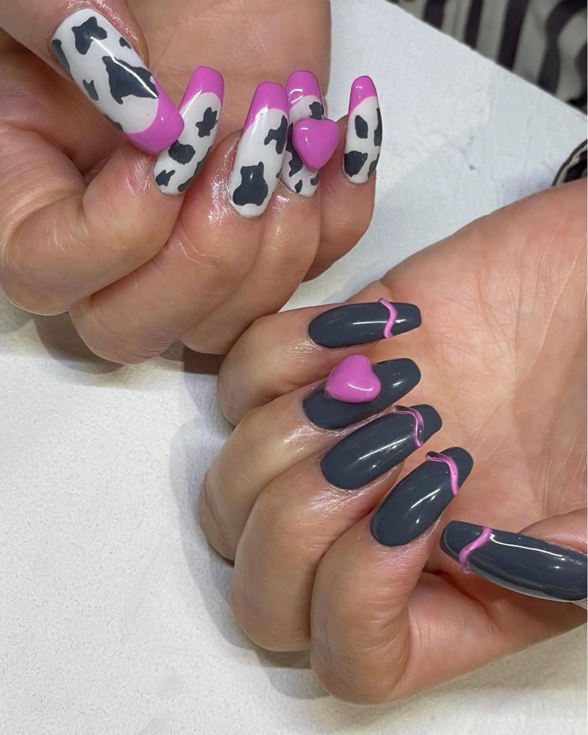 ロング m kaori𓃟のネイルデザイン