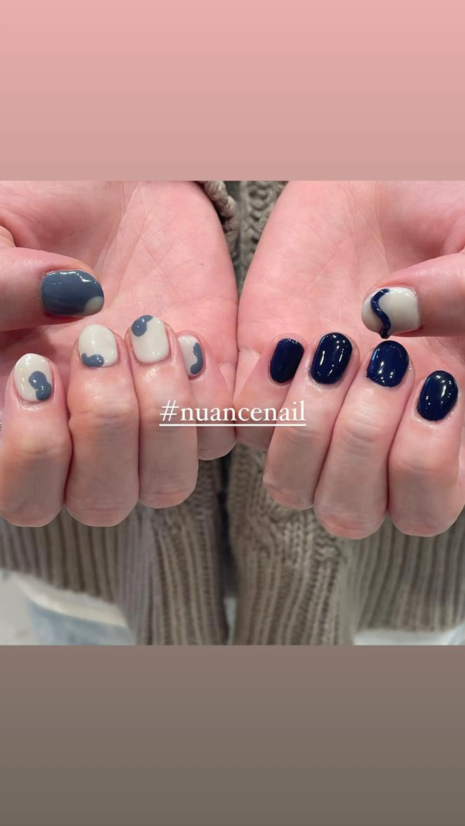 ネイル ハンドネイル 淡色ネイル 🎀moeのネイルデザイン