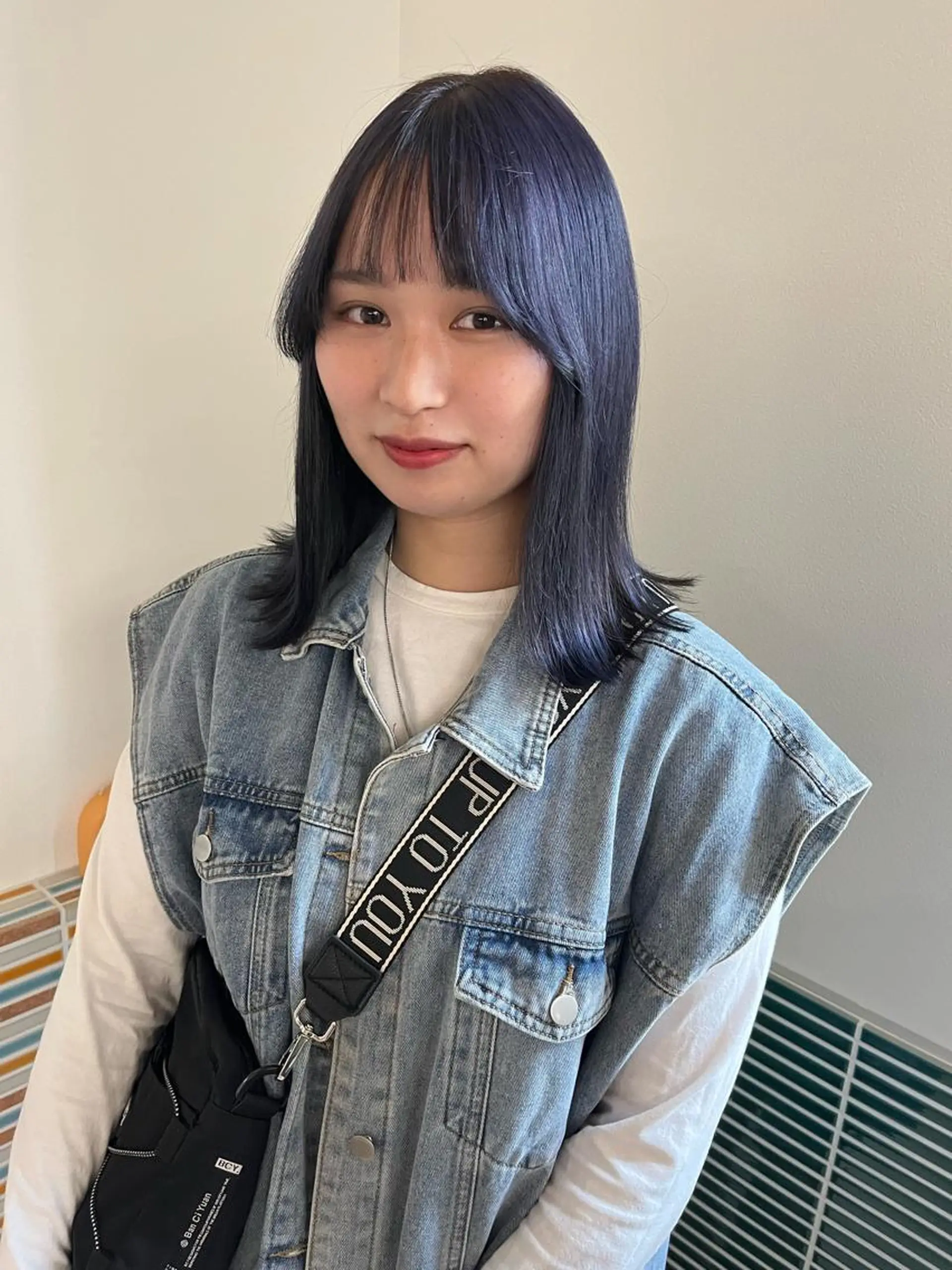 ミディアム カラー ブリーチ ヘアカラー トリートメント 🩷ハイトーン透明感 レイヤー🩷ユリカのヘアスタイル