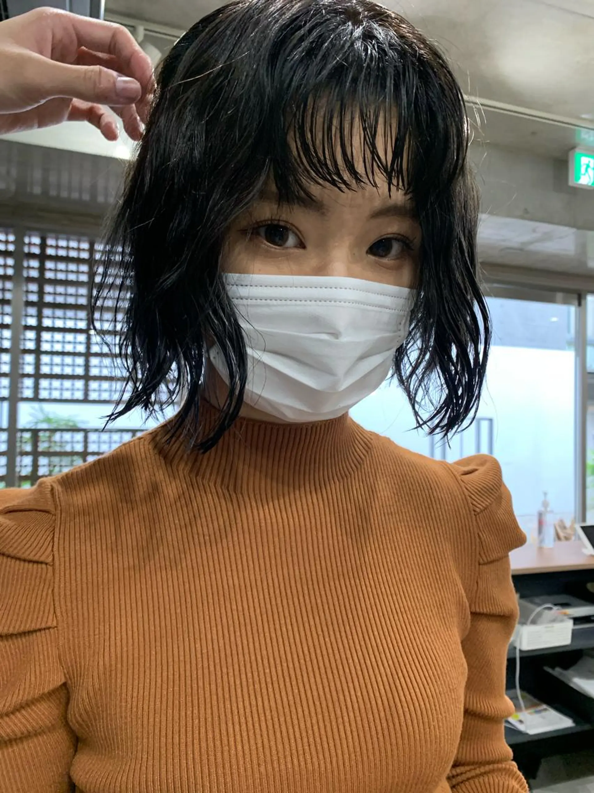 ミディアム パーマ ボブパーマコテ巻き風 パーマNo1深江秀平のヘアスタイル