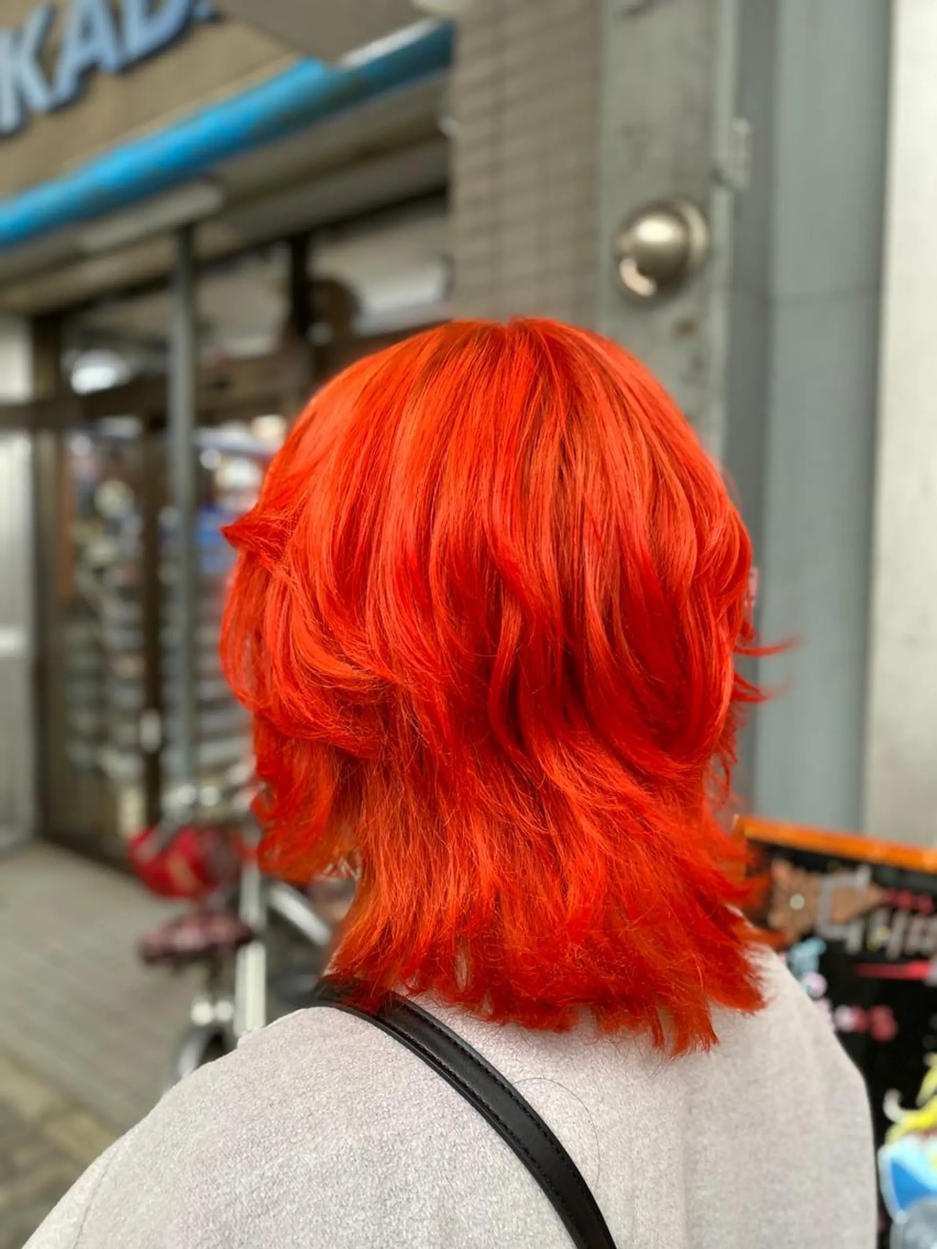 ミディアム ゆぴ☾‪/推しカラー /ハイトーンのヘアスタイル