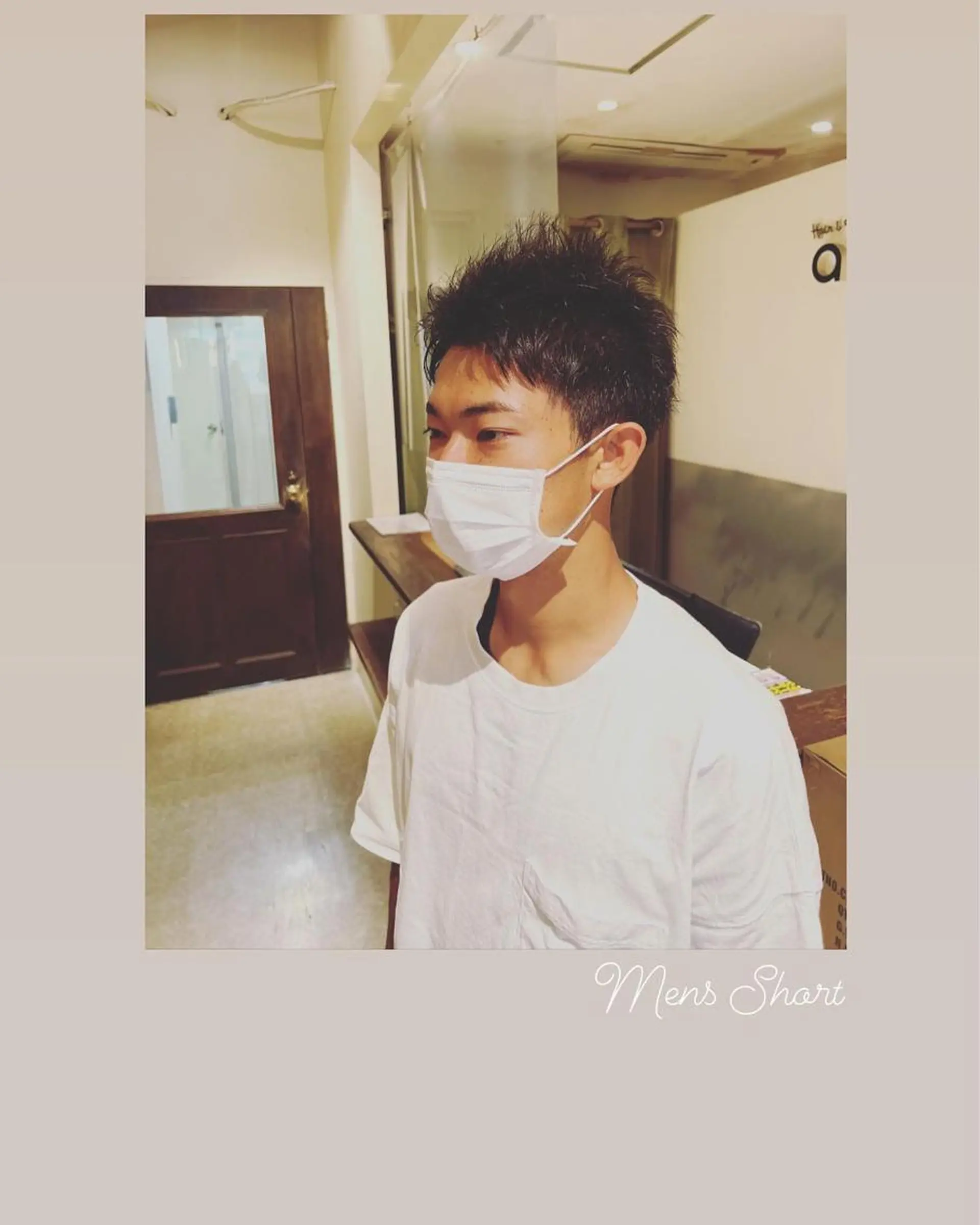 ショート メンズ くせ毛 ハイライト/インナー /ブリーチ/レイヤーのヘアスタイル