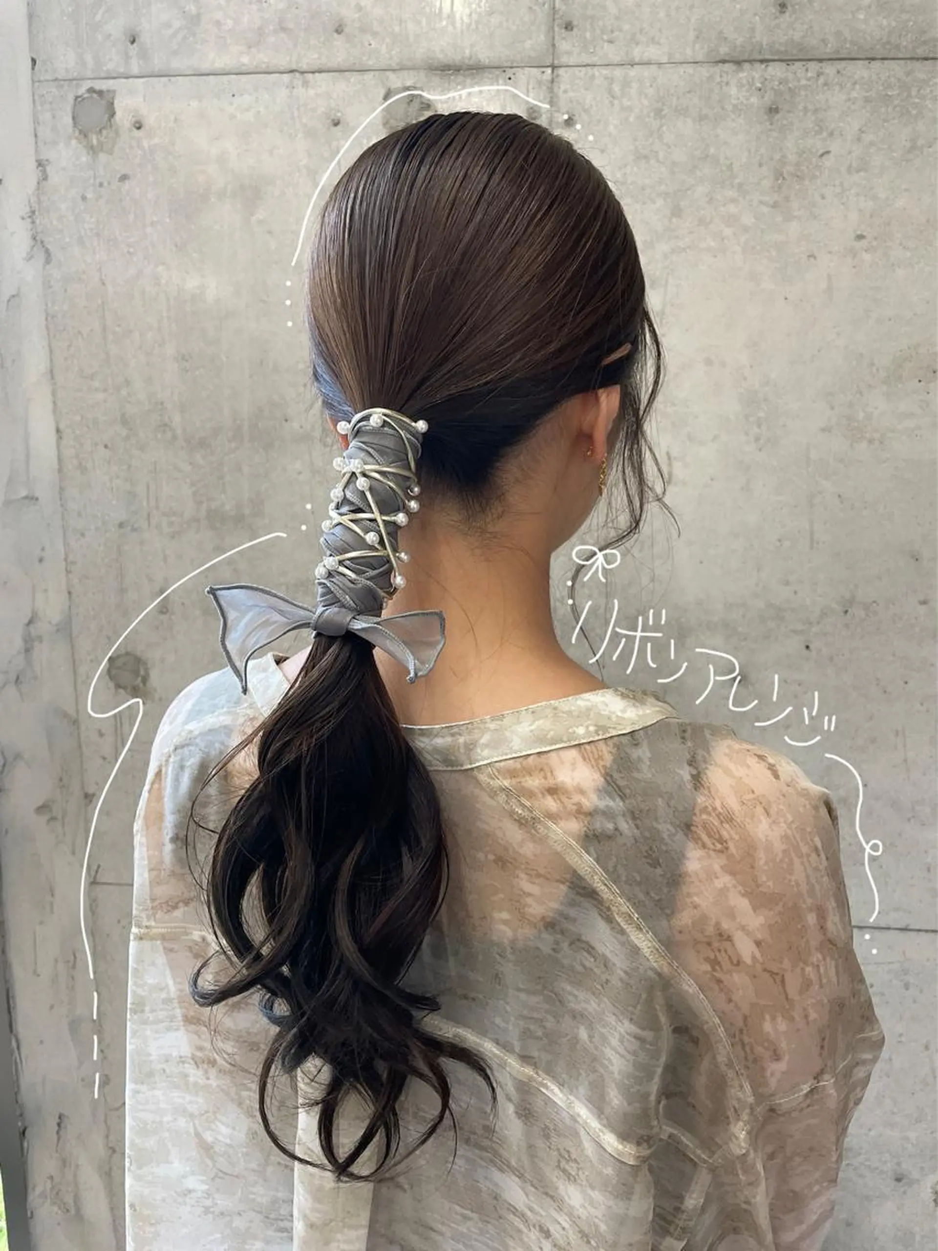 ロング ヘアセット 女性に人気♪ はやしほのかのヘアスタイル