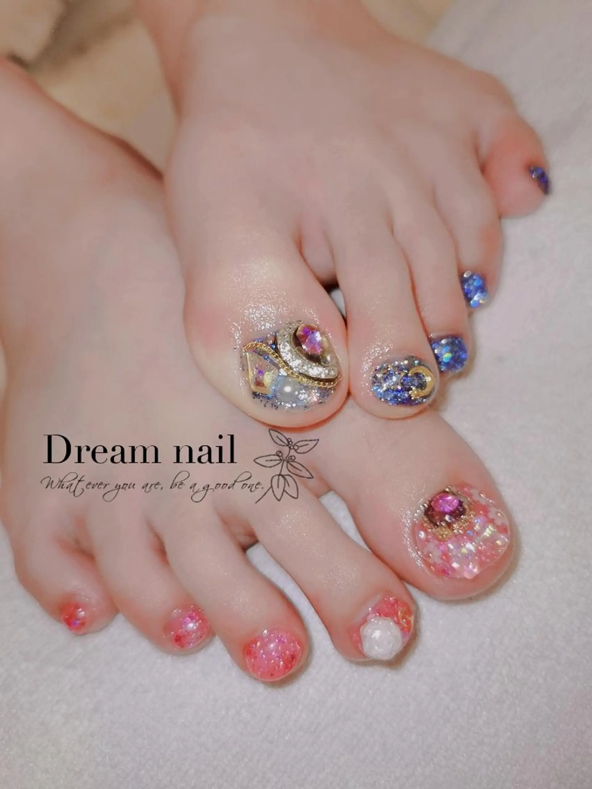 ネイル ネイリストゆか💅 長さだし、深爪矯正のネイルデザイン