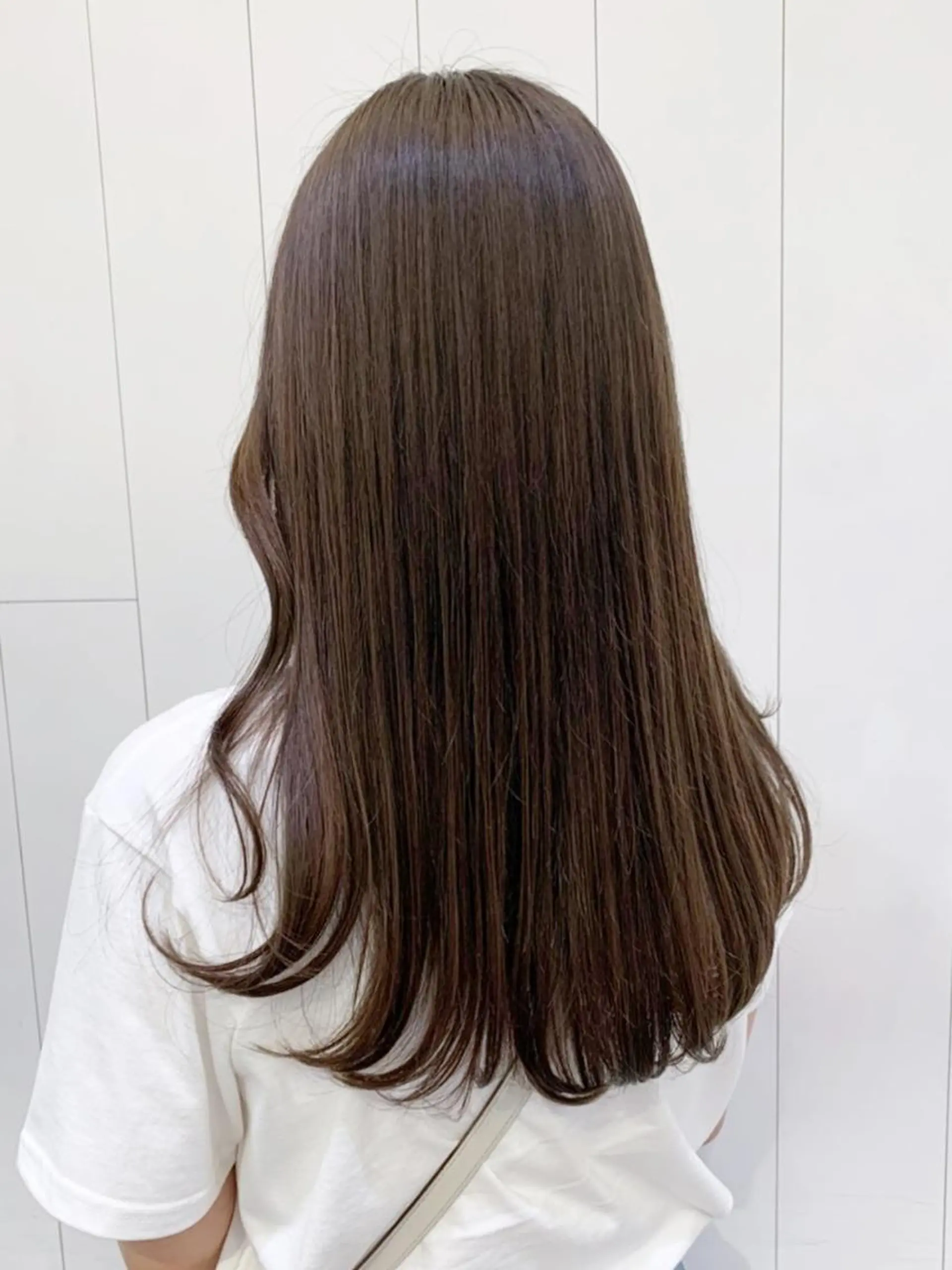 セミロング カラー パーマ ヘアアレンジ グレージュ ITbyALBUM 松戸のヘアスタイル