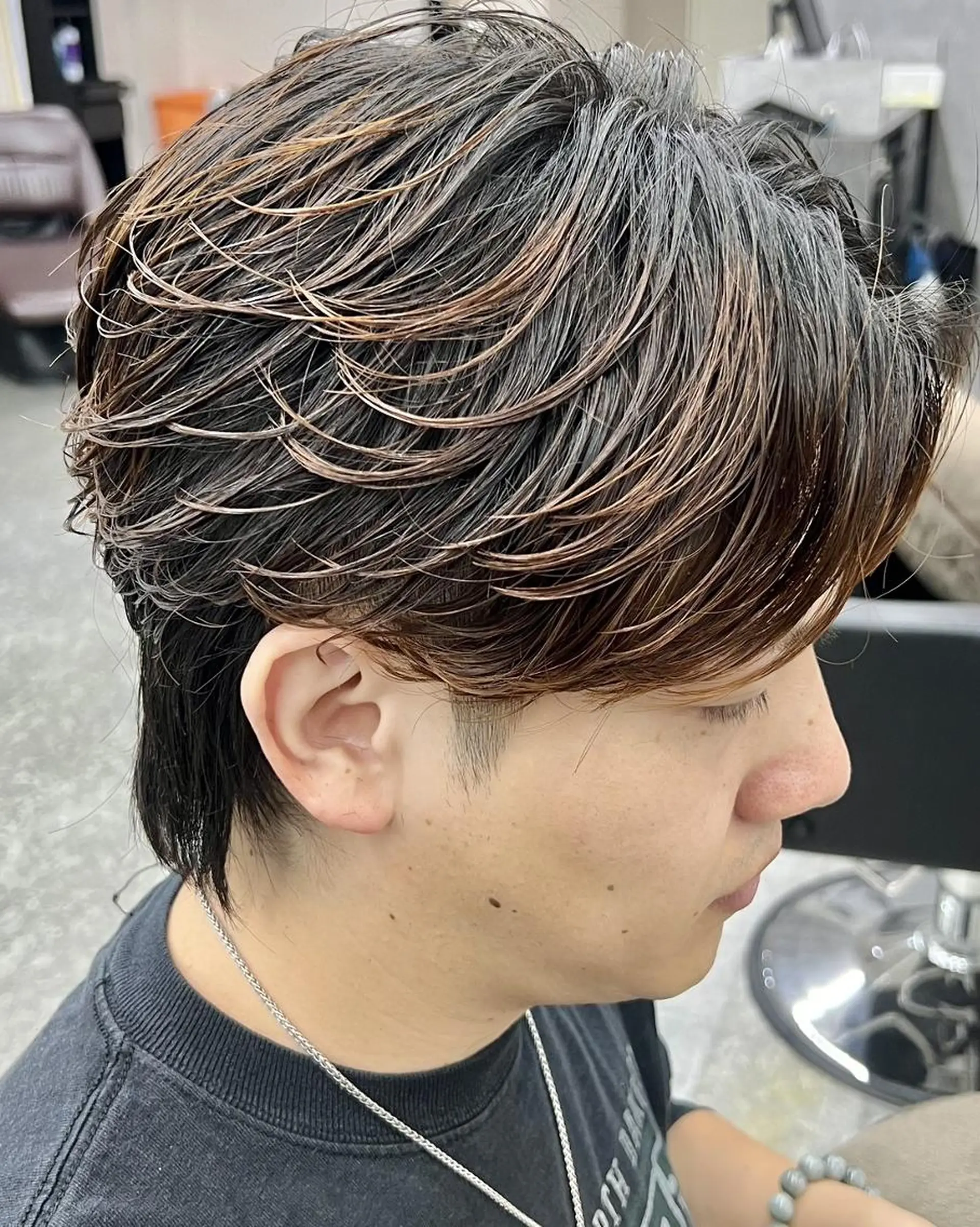 パーマ メンズ カット パーマ GLOP HOMME 店長　アオトのヘアスタイル