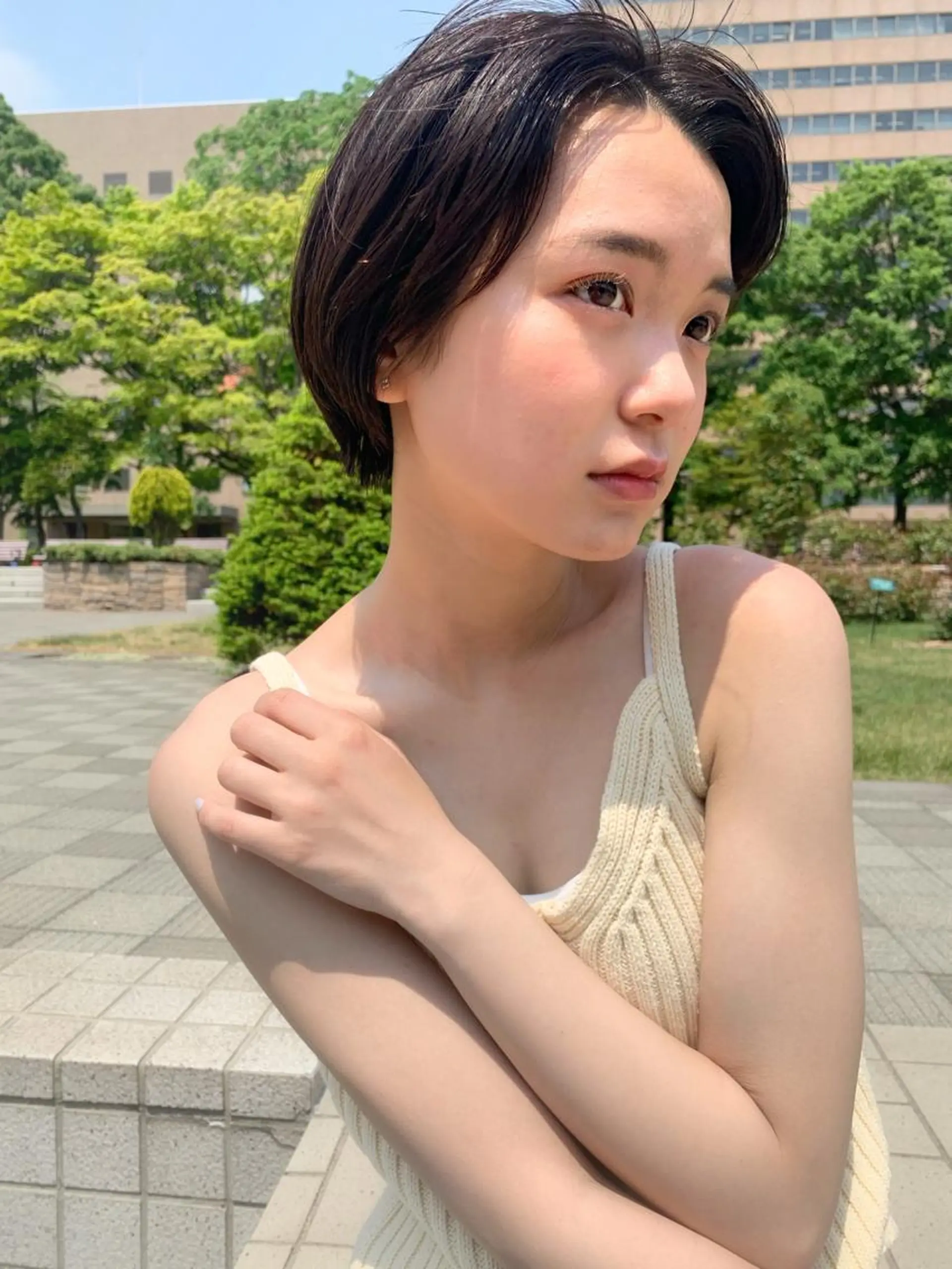 ショート カラー ボブ ショートヘア レイヤー／似合わせ TAKUYAのヘアスタイル