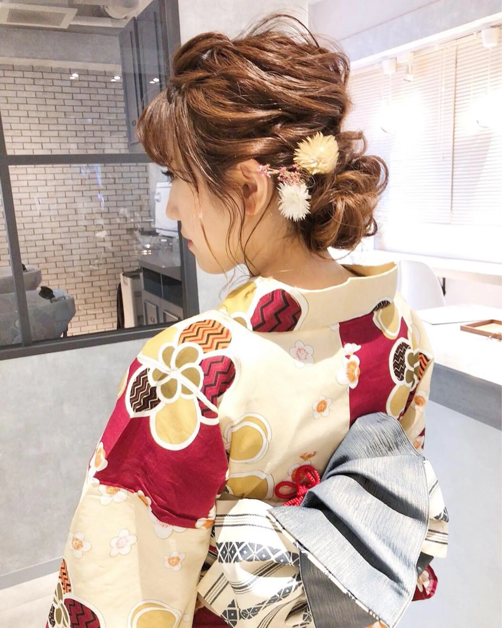 ヘアアレンジ 浴衣 ヘアセット 池田 みのりのヘアスタイル