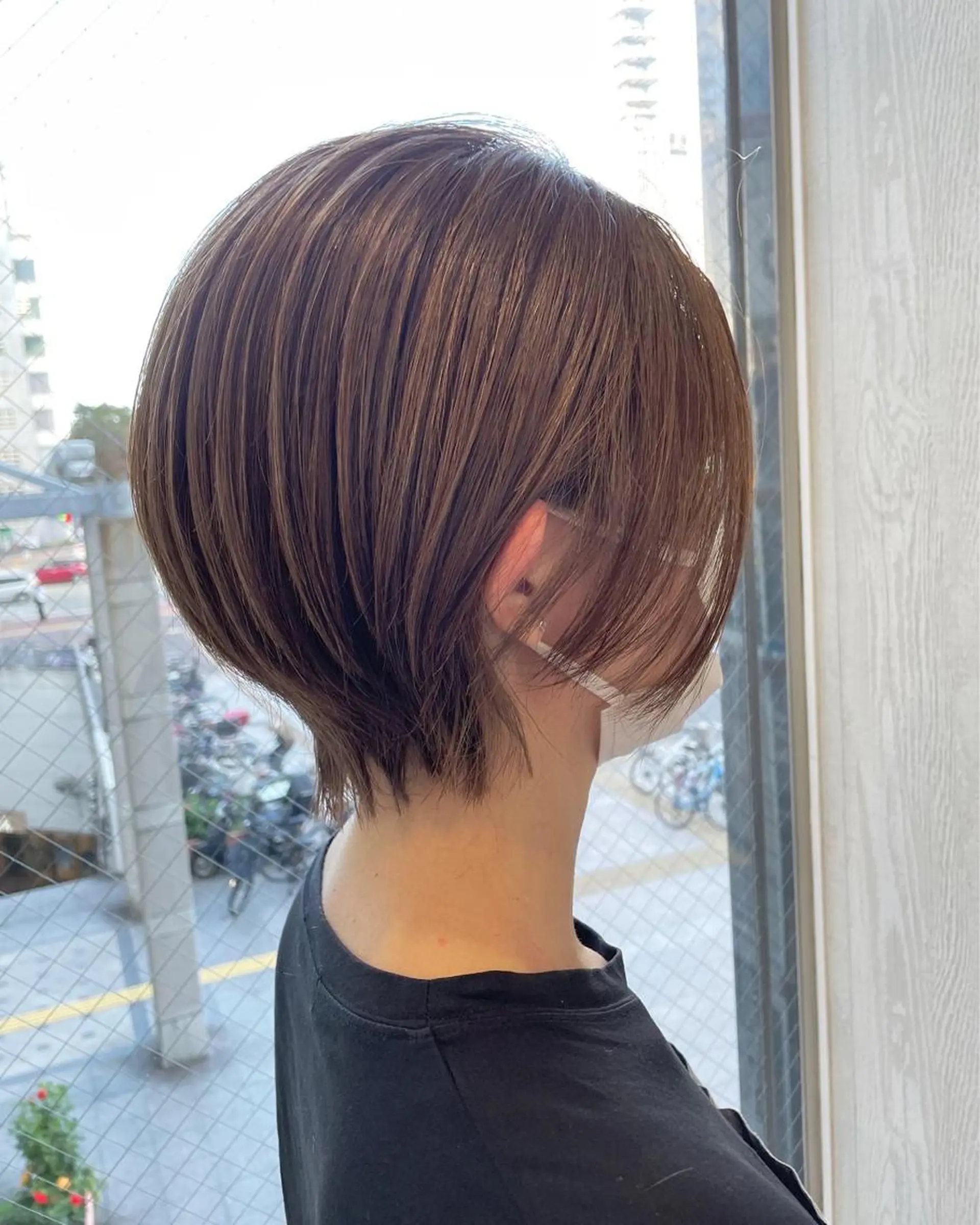 ショート カラー アッシュ ベージュカラー 透明感カラー 外国人風カラー 髪質改善 カット ヘアカラー トリートメント 河合秀明/ショート /ボブ/レイヤーのヘアスタイル