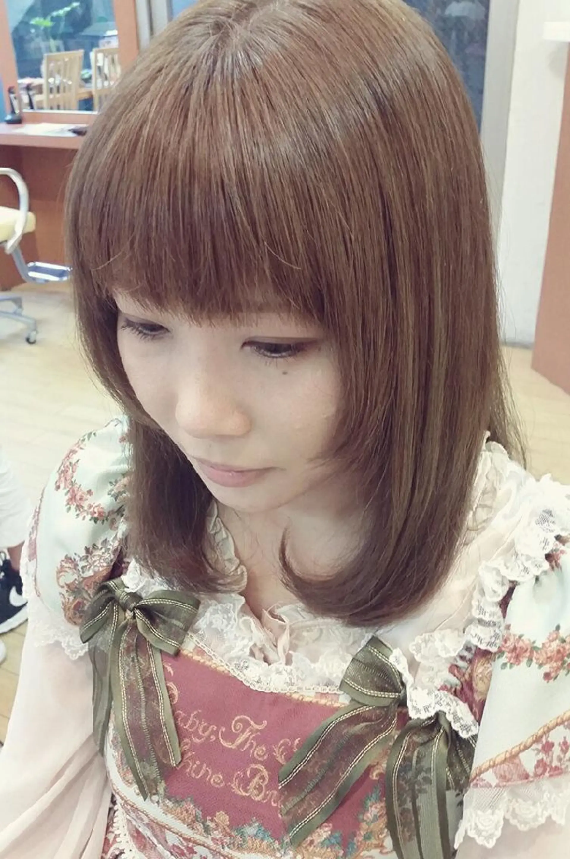 セミロング 湊 ヒロシのヘアスタイル