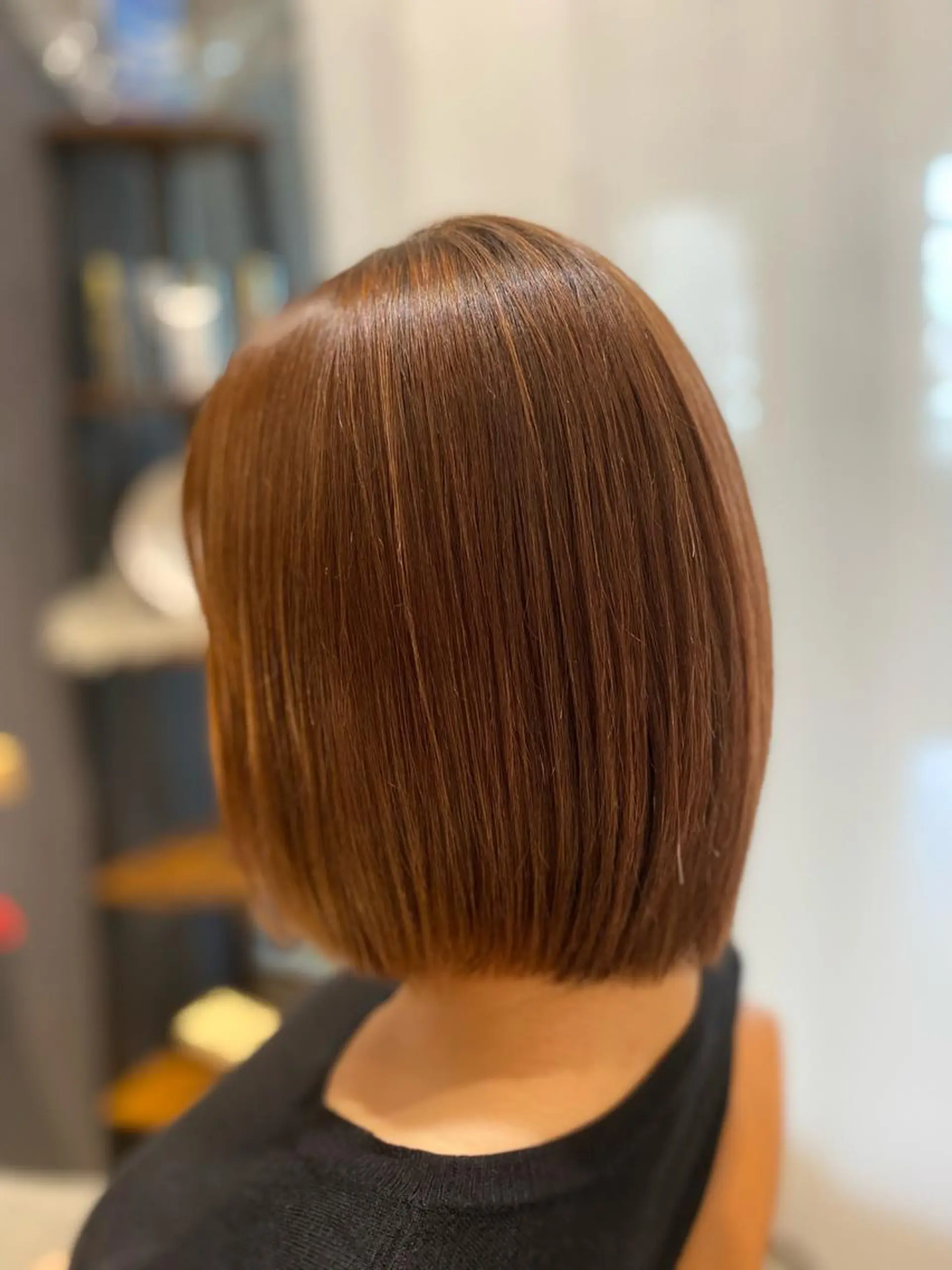 ショート パーマ 酸性ストレート ストレートパーマ カット 縮毛矯正 トリートメント 田中 アキオのヘアスタイル