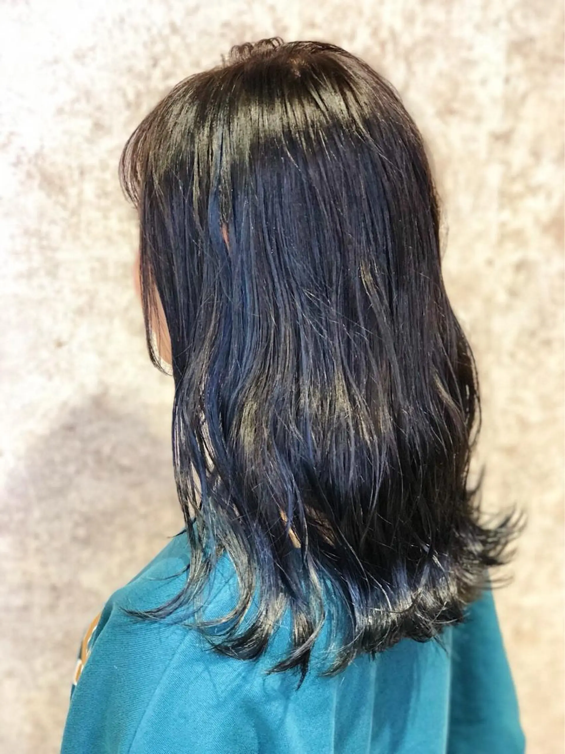 ミディアム カラー ブルーカラー ブルージュ ハイライトカラー ハイライト 🫟Blanco🫟 Color&Careのヘアスタイル