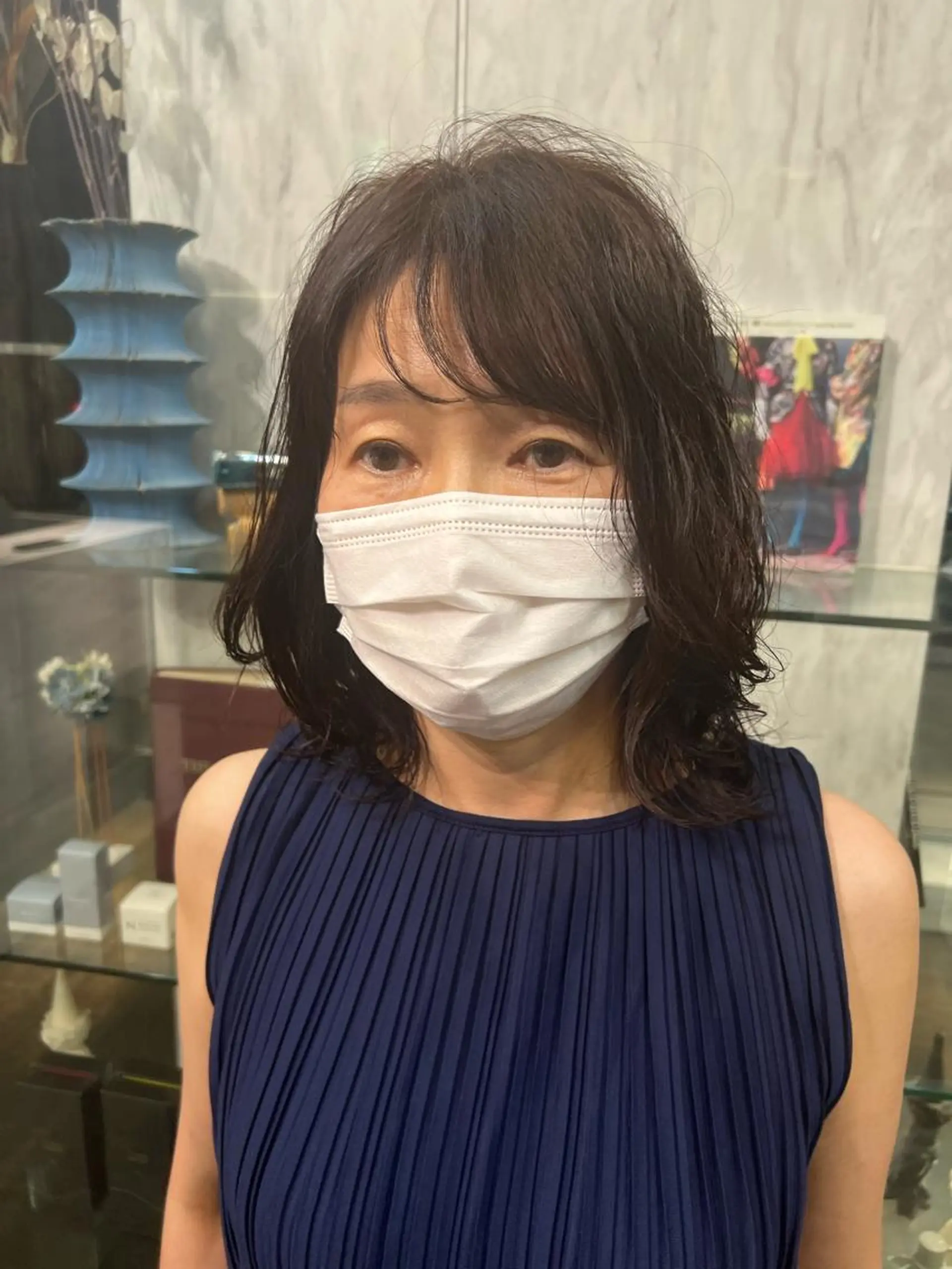 ミディアム パーマ ミディアムパーマ パーマ ROBBY所属・松井美樹/似合わせ ガーリー・韓国のヘアスタイル