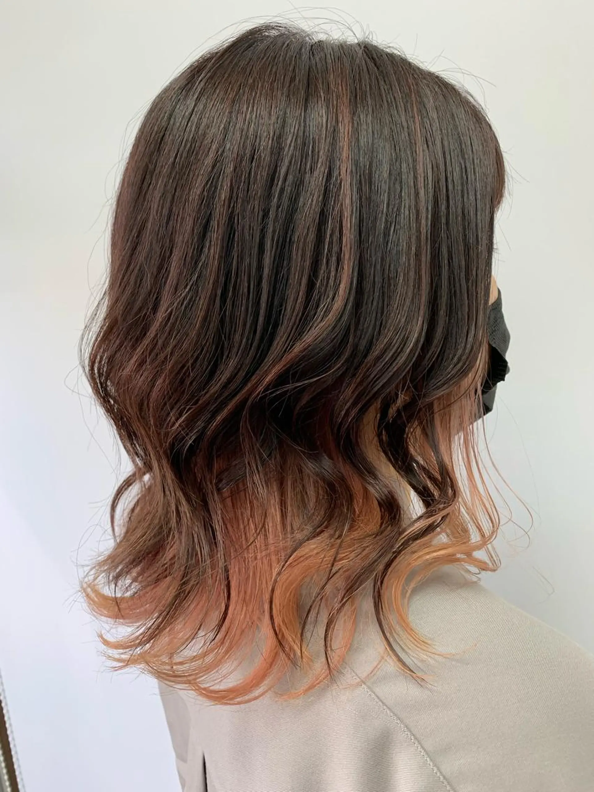 ミディアム カラー 吉田 朱理のヘアスタイル