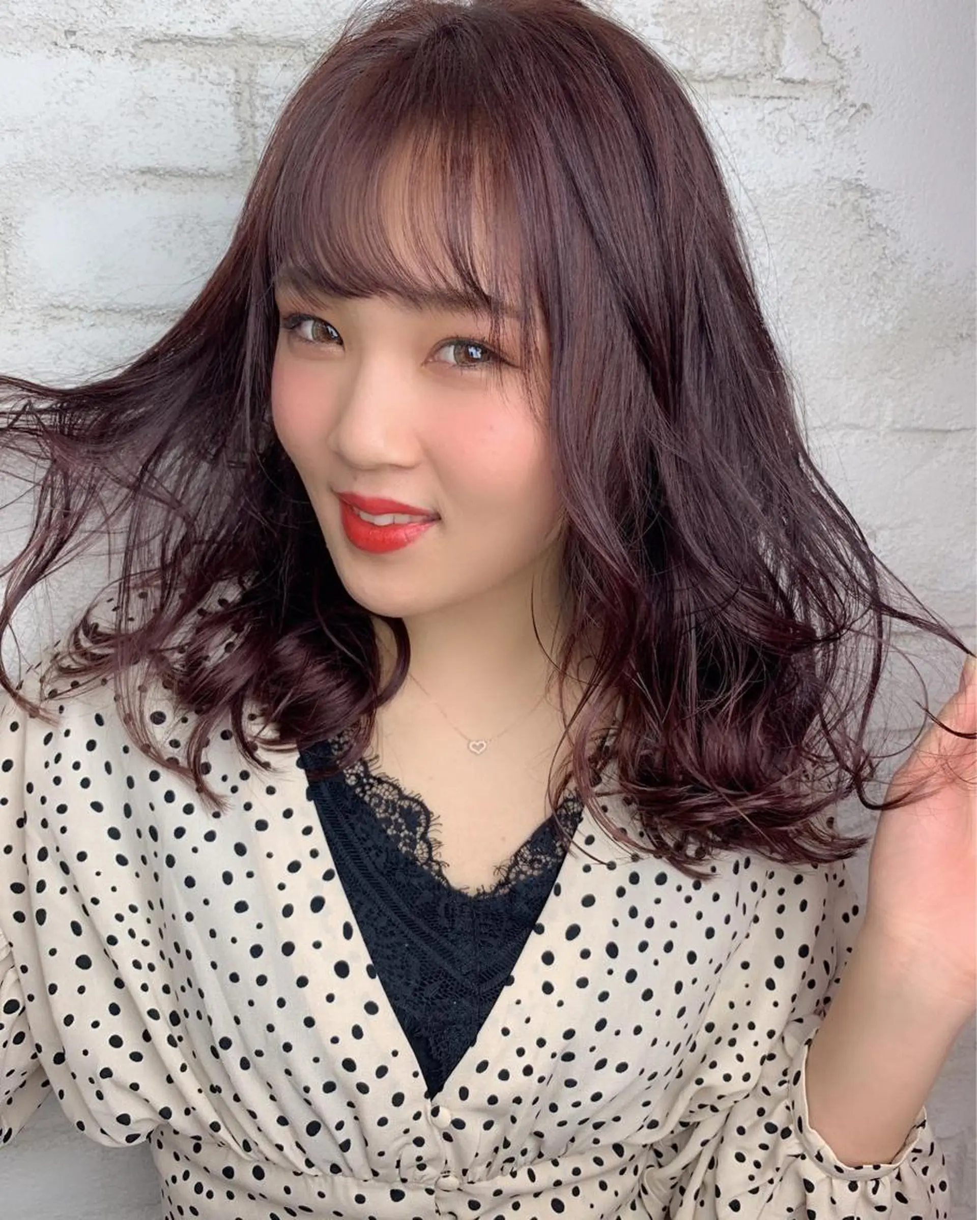 ミディアム カラー ヘアアレンジ boutique misakiのヘアスタイル