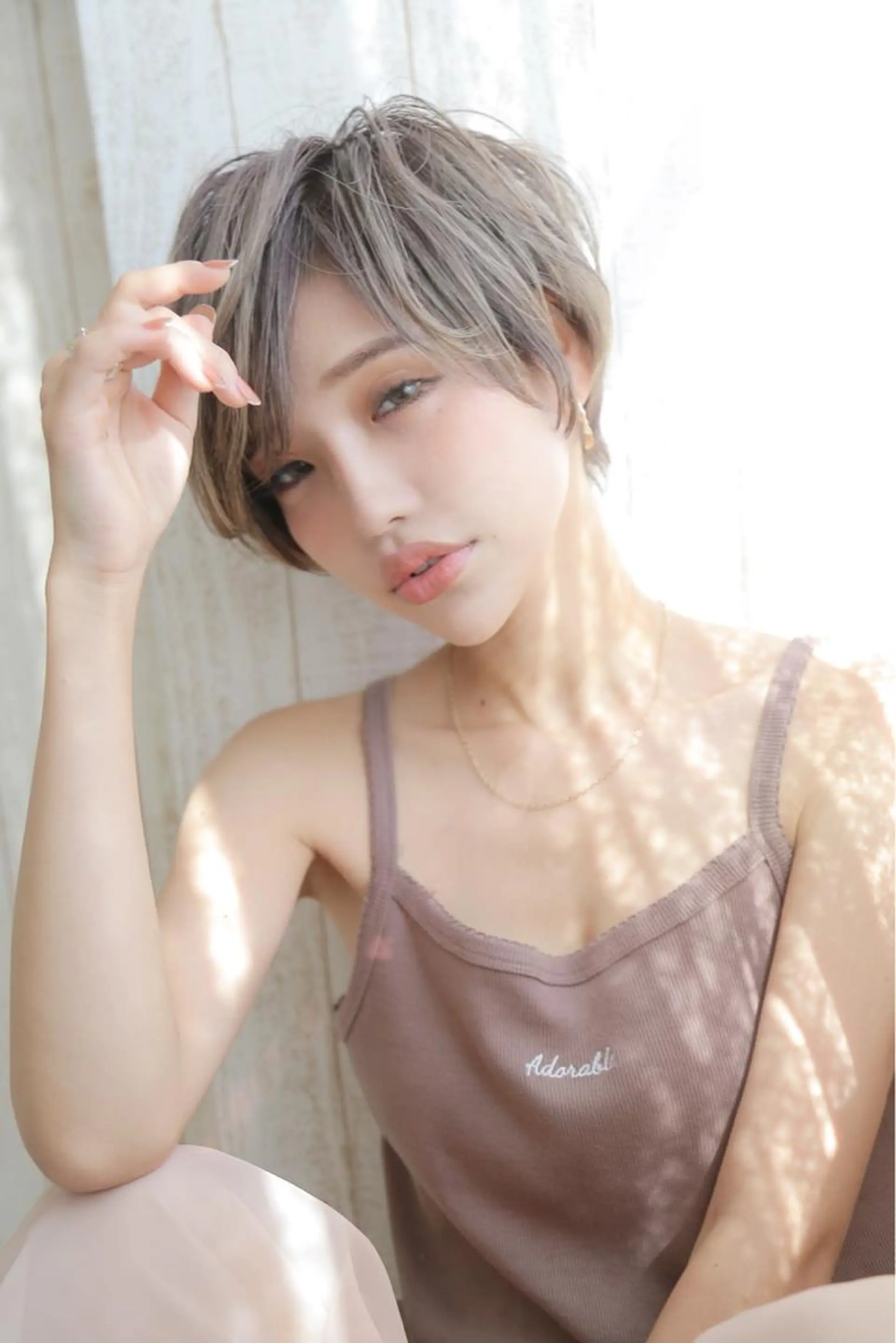 ショート ショートヘア ブリーチ.バレイヤー ジュ.REAL心斎橋のヘアスタイル