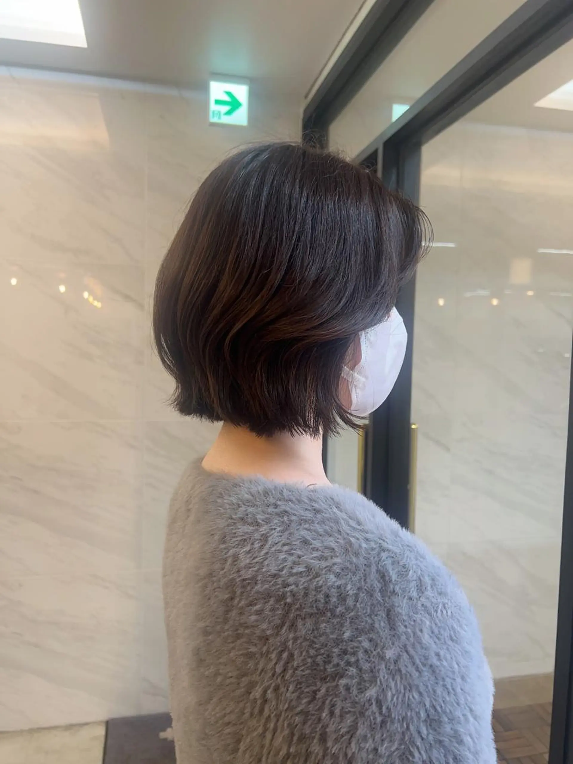 ショート ボブ カット ヘアカラー 🩶韓国/似合わせ/ さわ🩶のヘアスタイル