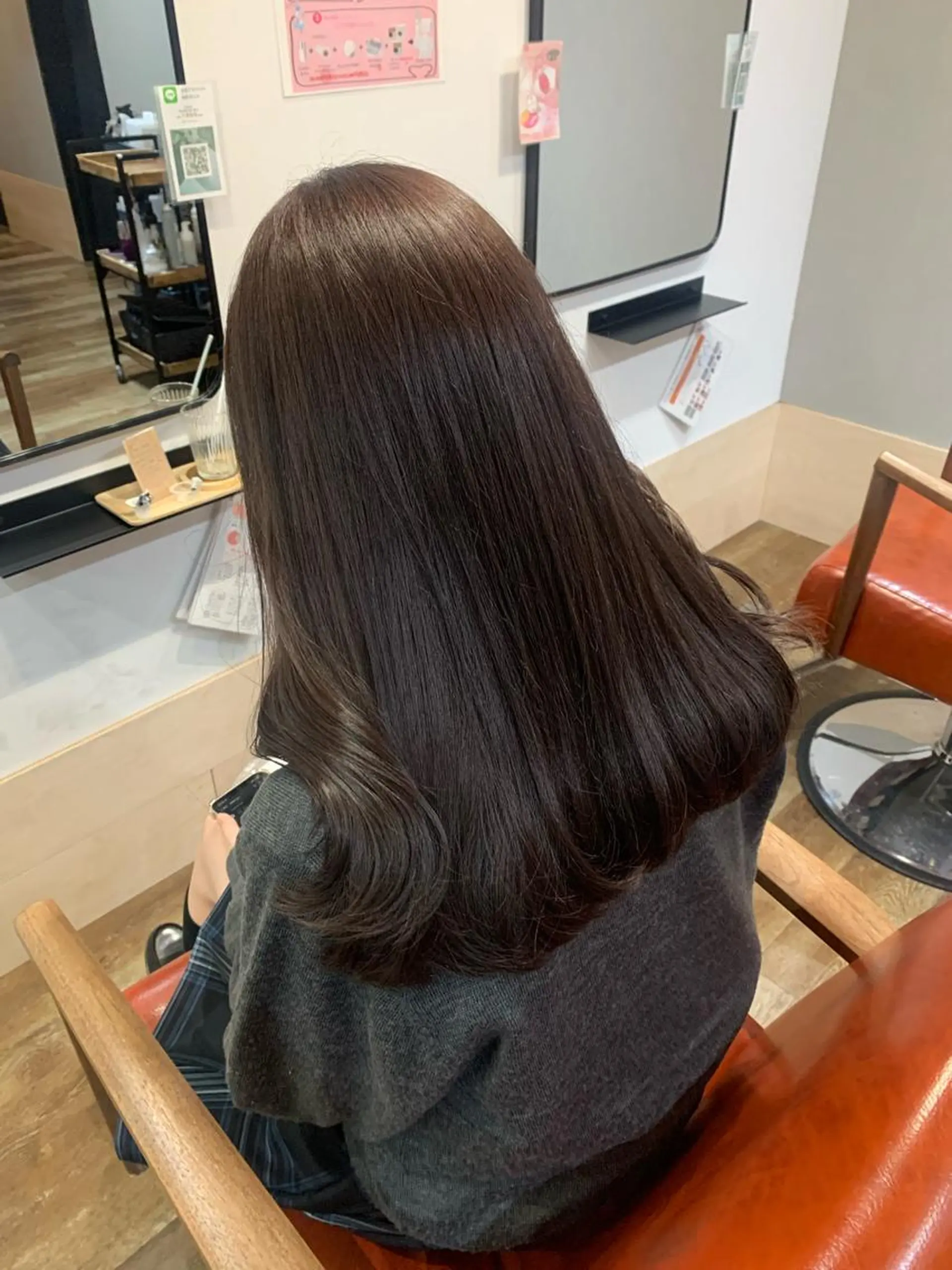 ロング カラー ヘアカラー トリートメント 田中 優衣のヘアスタイル