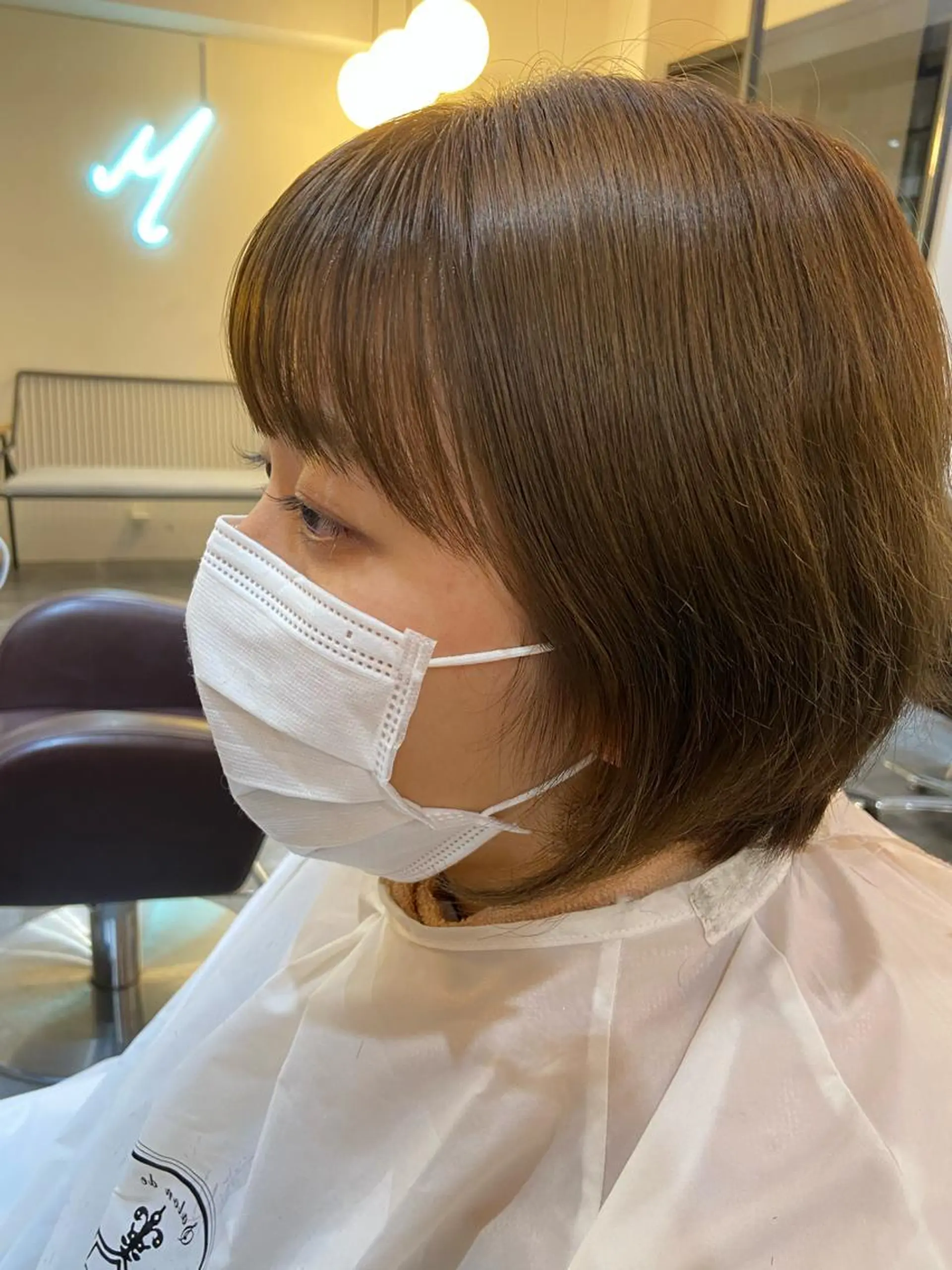 カット ハイトーンカラー 🦋yuri🦋のヘアスタイル