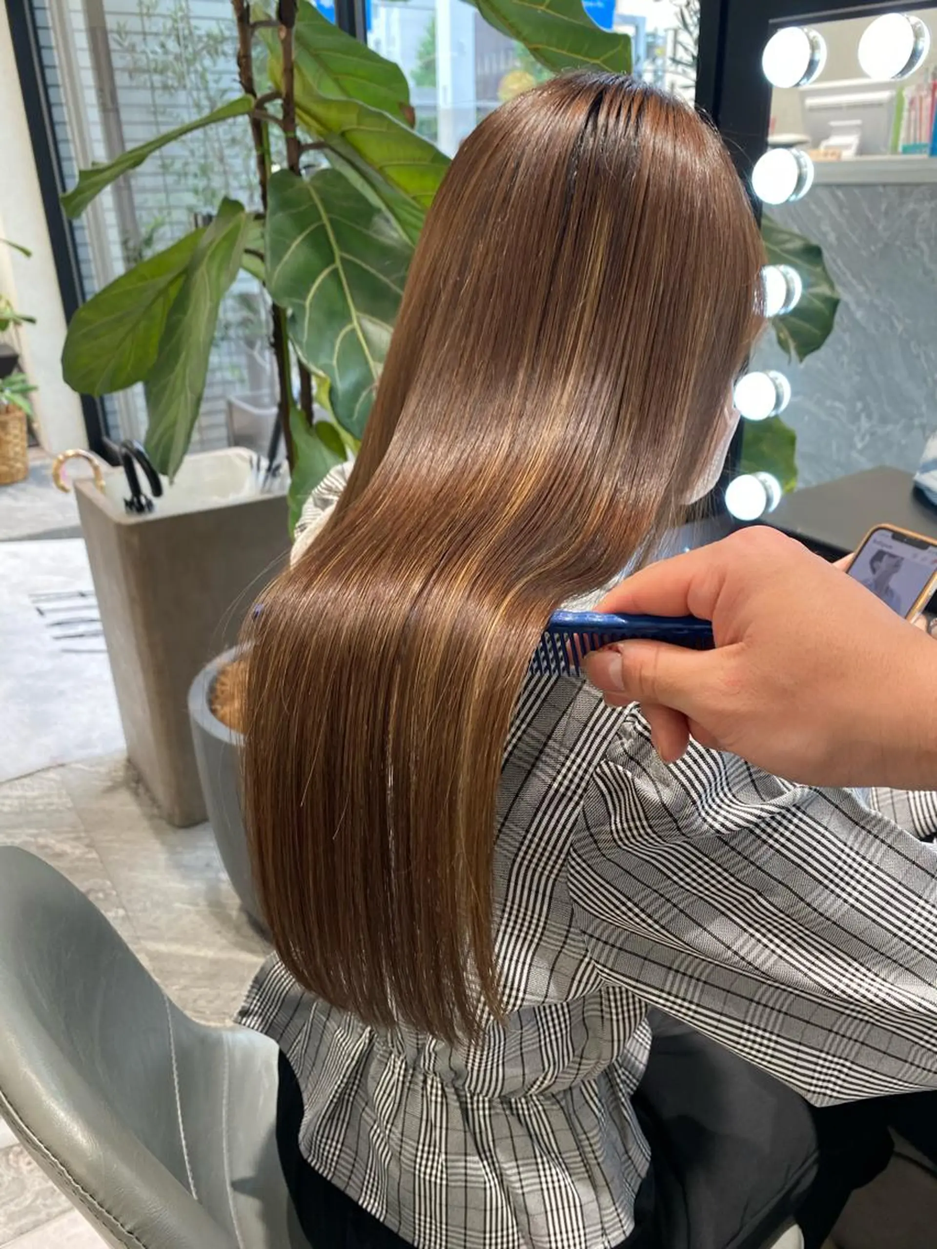 ロング トリートメント ムトウセイマ/艶髪 /艶ケアWブリーチのヘアスタイル