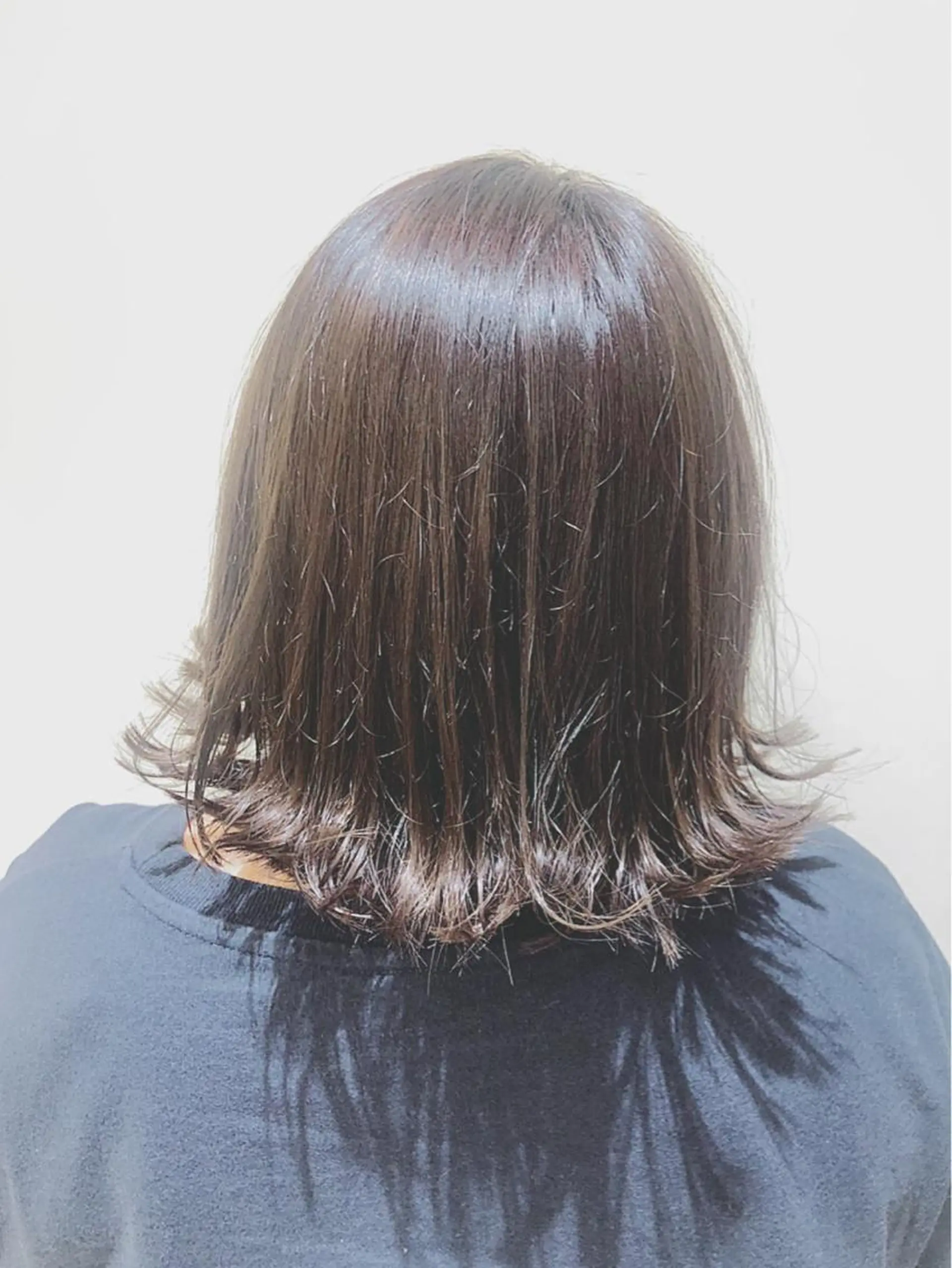 ミディアム ボブ カット ヘアカラー トリートメント MeL 横浜/ ＭＩＨＯのヘアスタイル