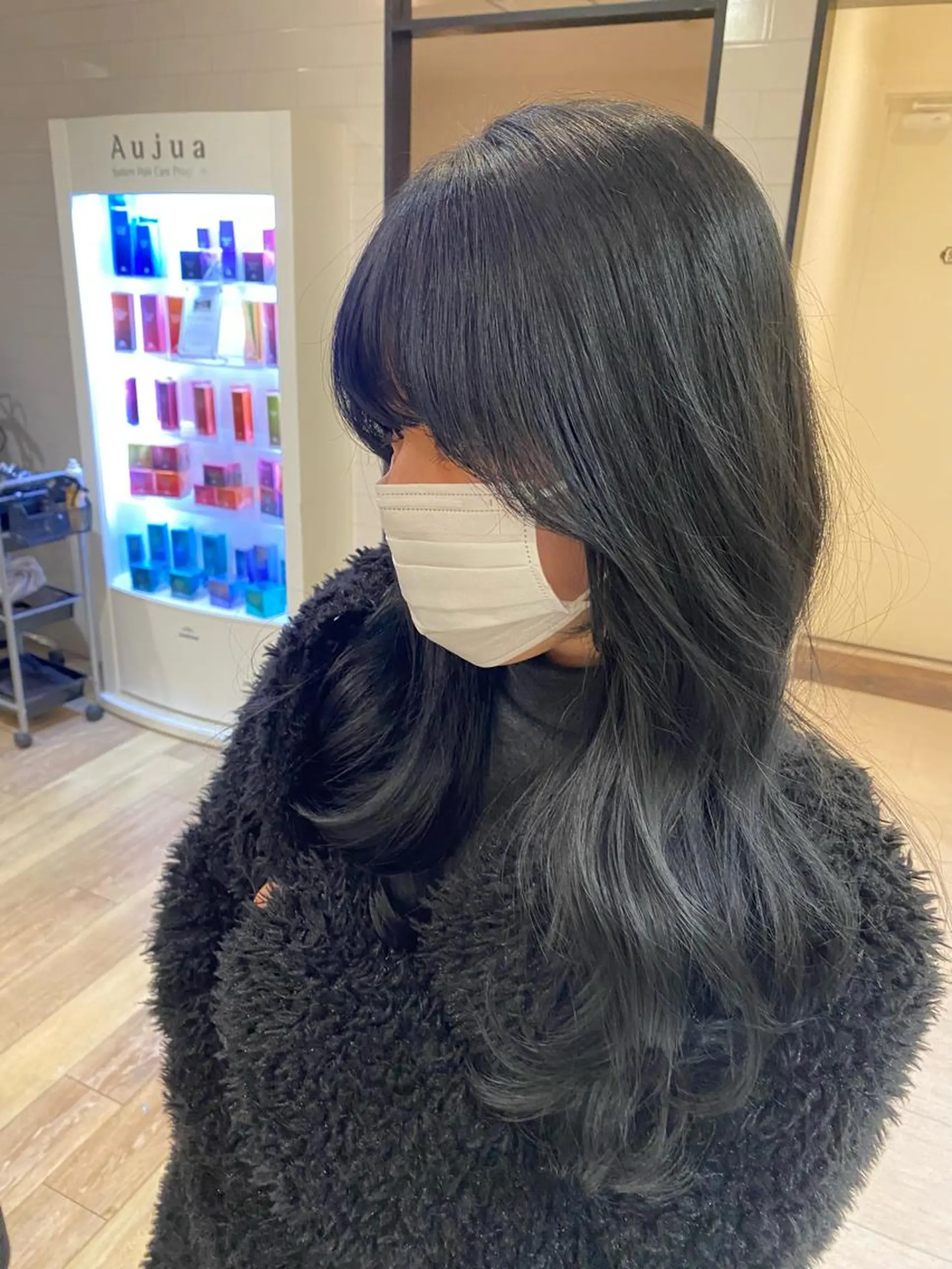 ロング 韓国風ヘア レイヤーカット カット ヘアカラー 韓国トレンドヘア しゅーやのヘアスタイル