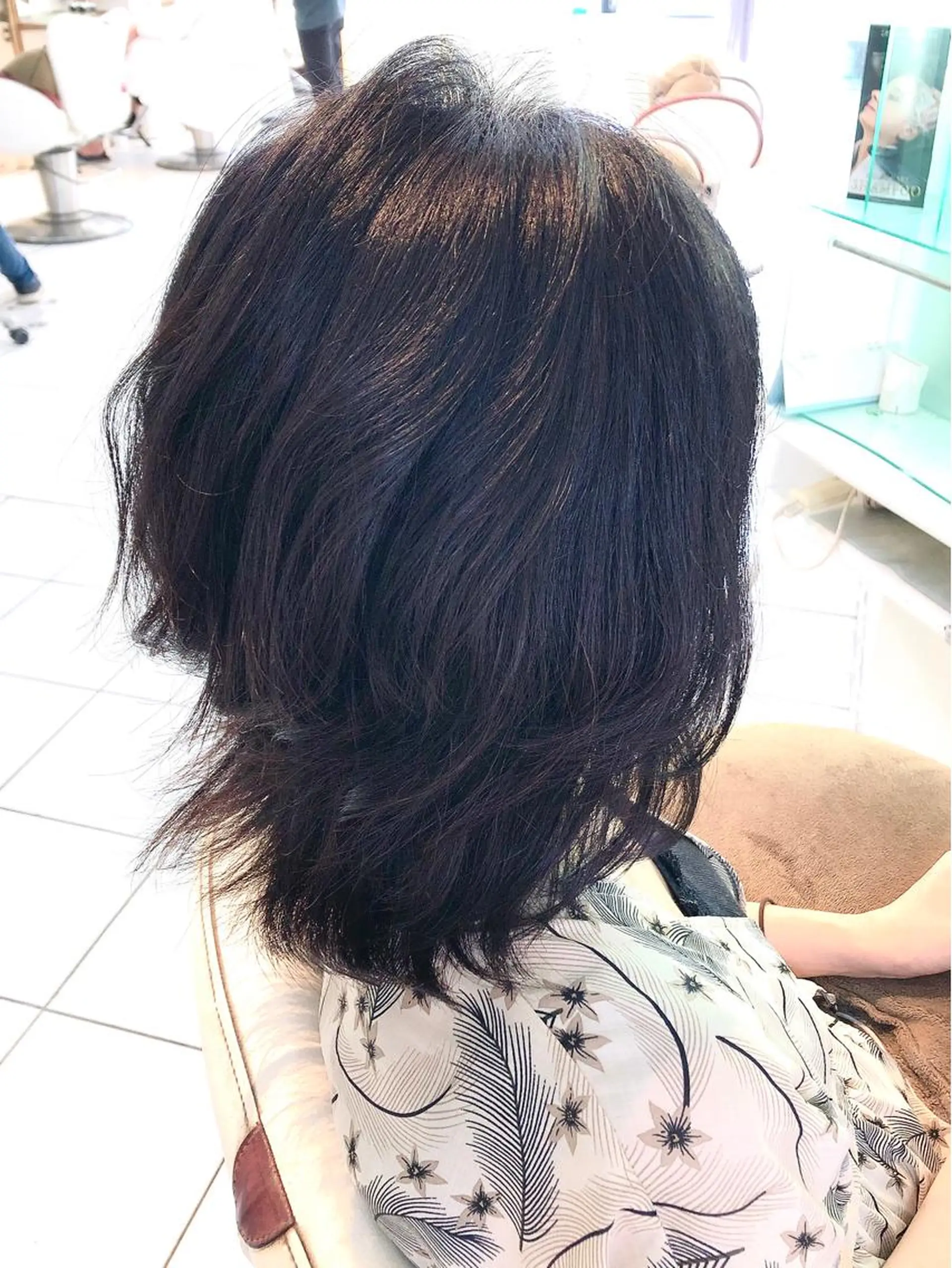 ミディアム カラー 保住 亮太のヘアスタイル