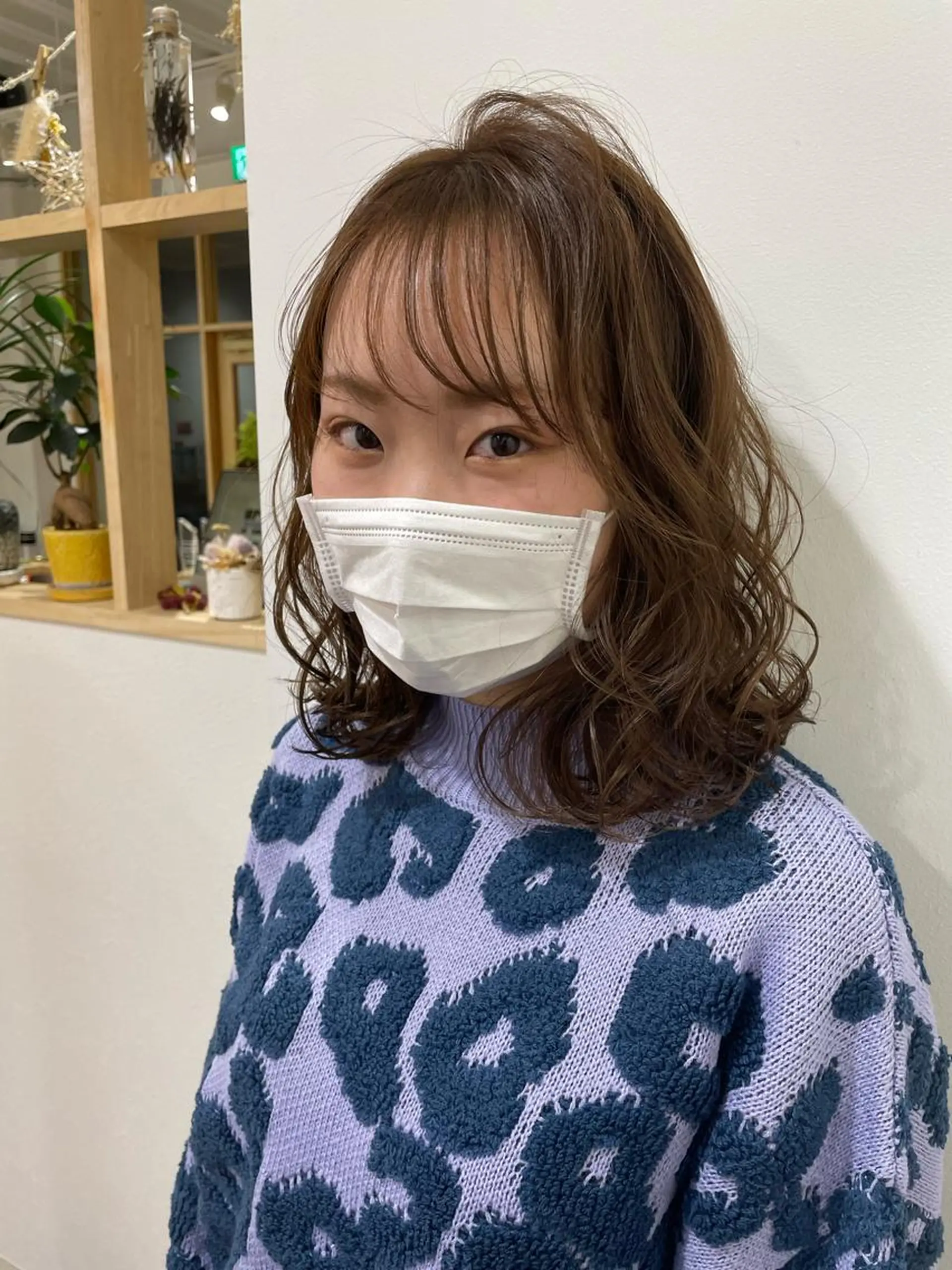 ミディアム カラー パーマ ヘアアレンジ メンズ キッズ ネイル マツエク・マツパ アイブロウ belta.🌱 安藝夏花🌻のヘアスタイル