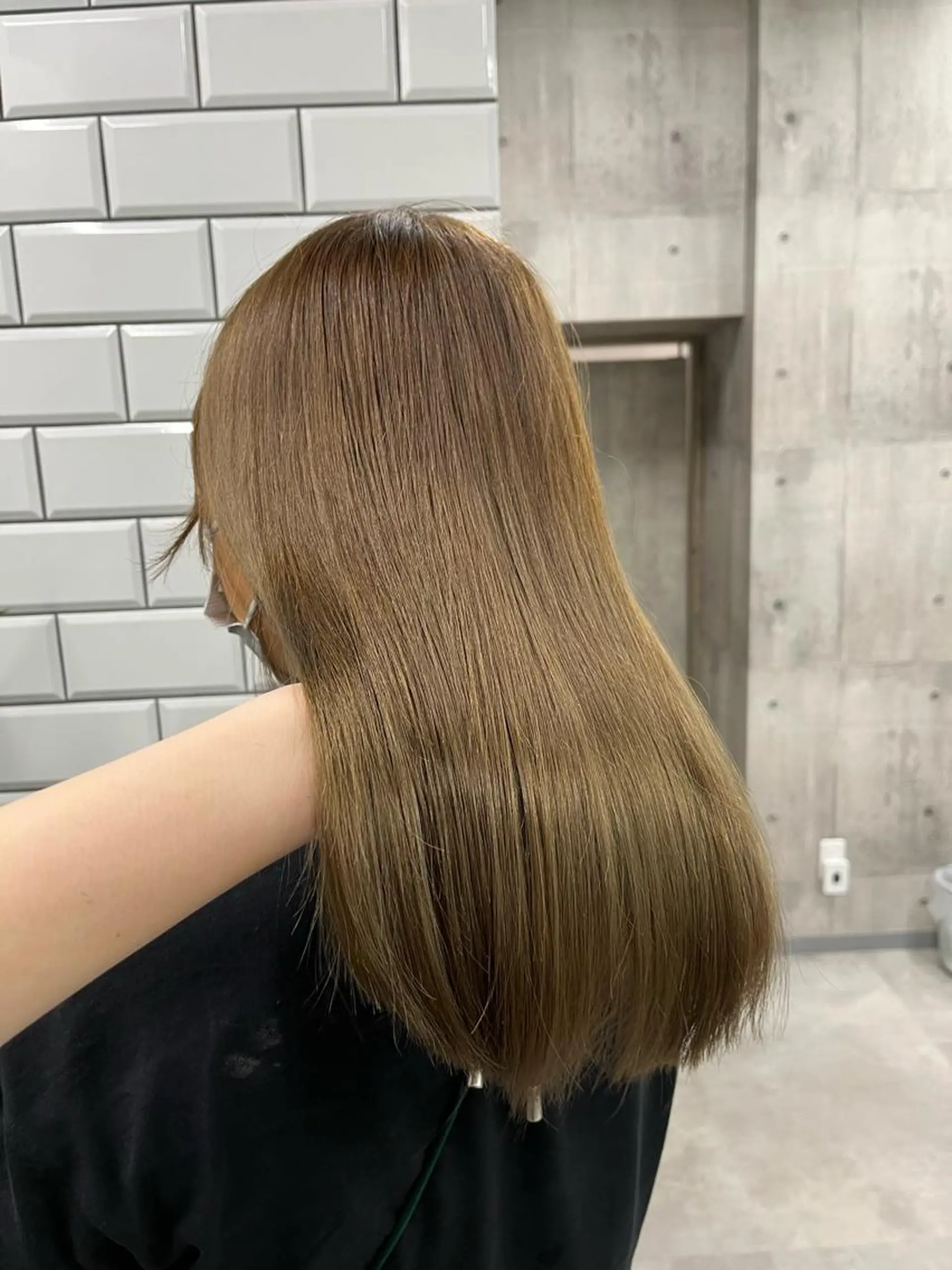 ロング カラー ヘアカラー トリートメント ヘッドスパ ヘアセット newi赤羽 HINATAのヘアスタイル