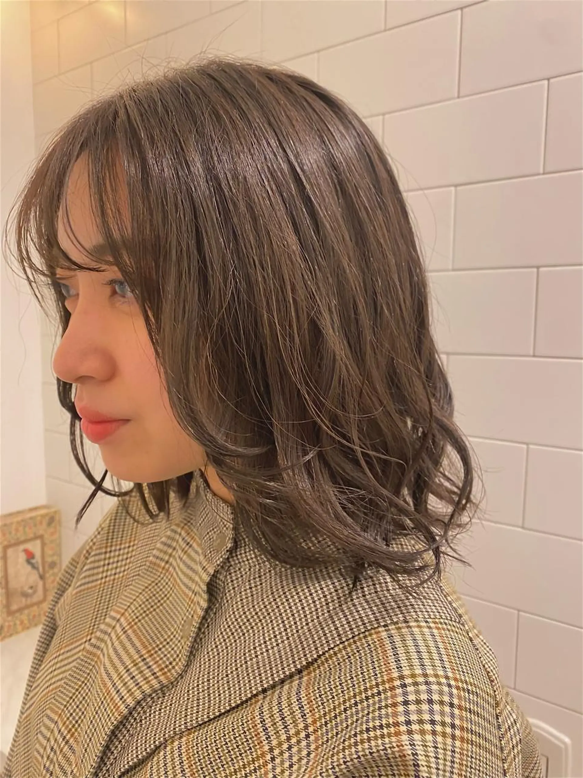 ミディアム カラー 門崎未依/レイヤー/ メンズカット🪿🌼のヘアスタイル