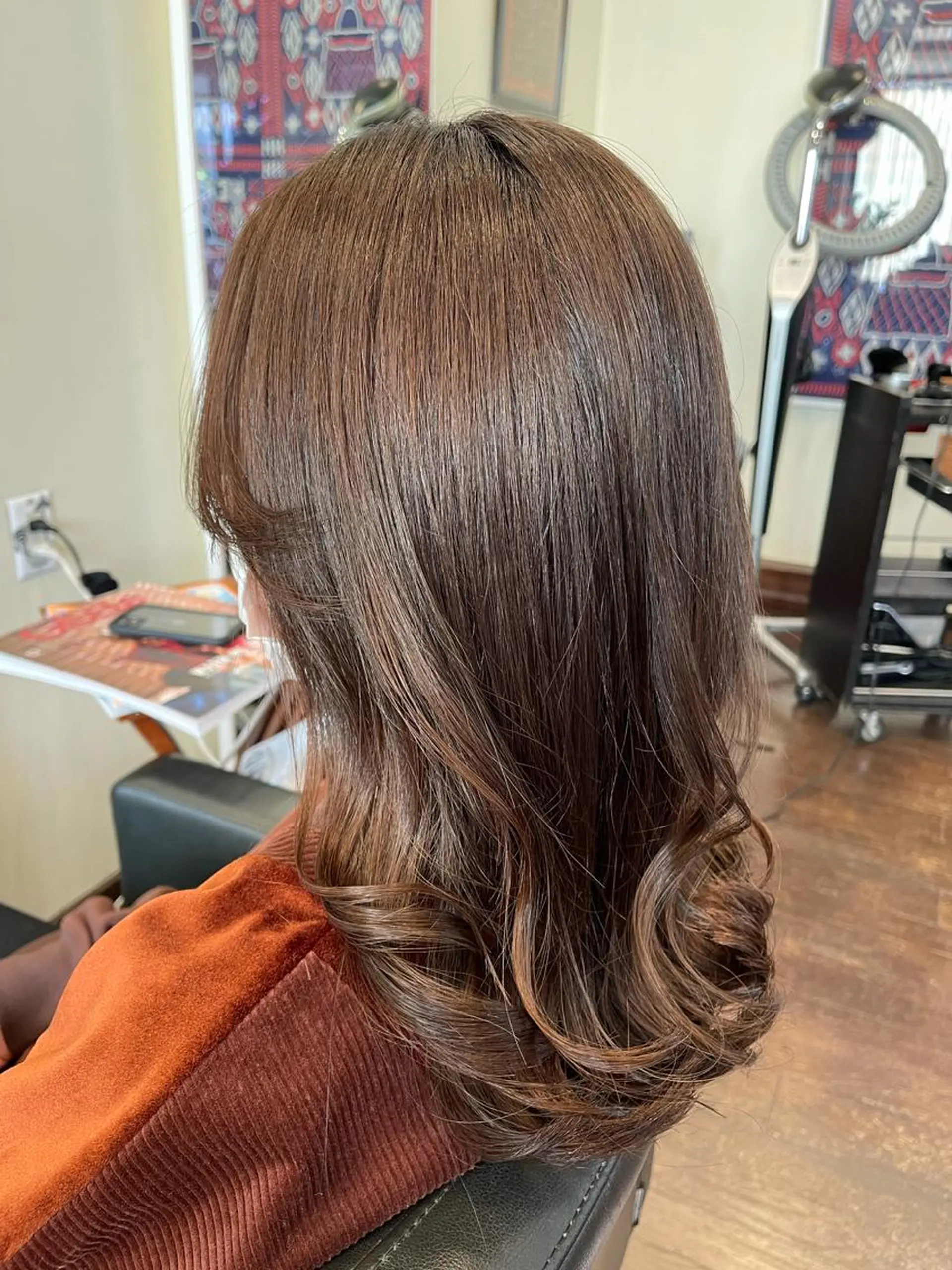 セミロング カラー ヘアアレンジ peakshair所属・髪質改善/メンズパ ーマ𝒀𝑼𝑻𝑶のヘアスタイル