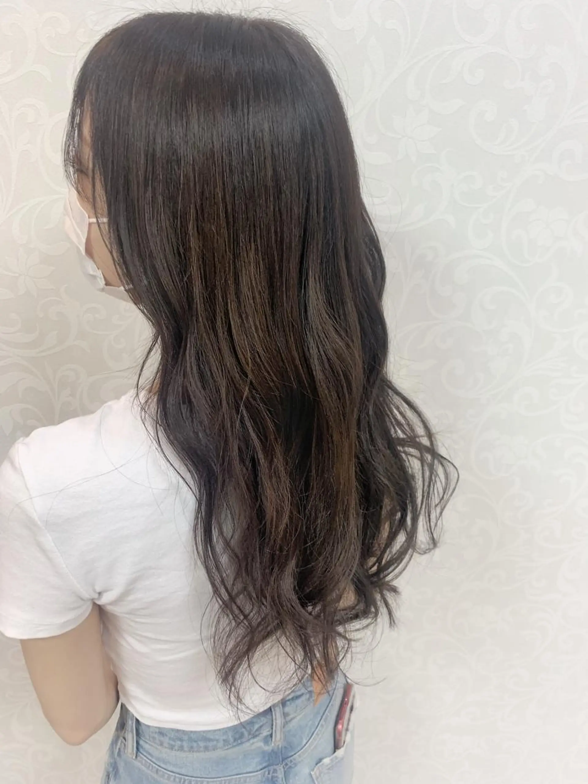 ロング カラー アッシュ アッシュグレー ステラマリス 梅田のマツエク・マツパデザイン