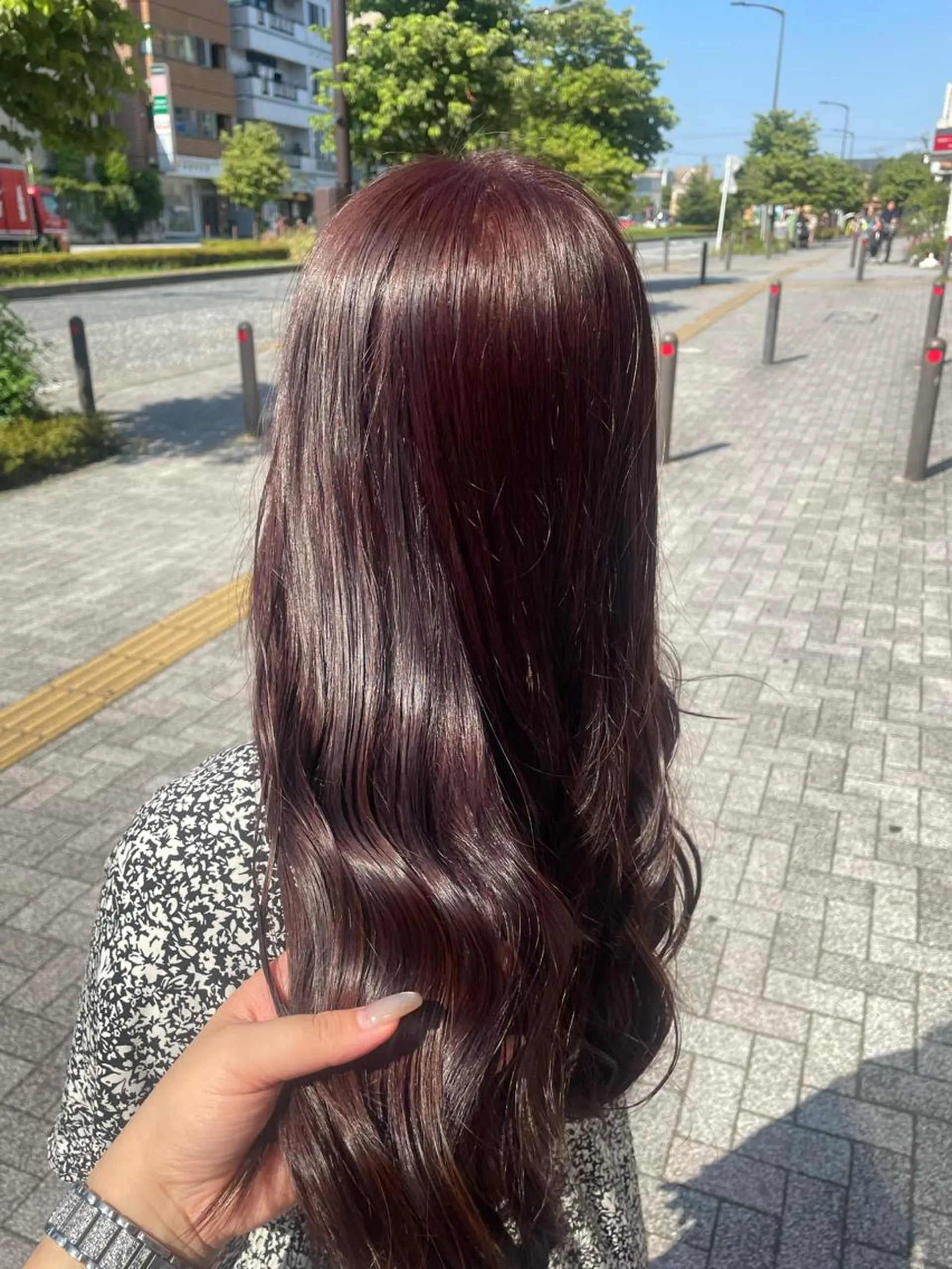 ロング カラー ヘアカラー トリートメント 💞暖色カラー 💞risaのヘアスタイル