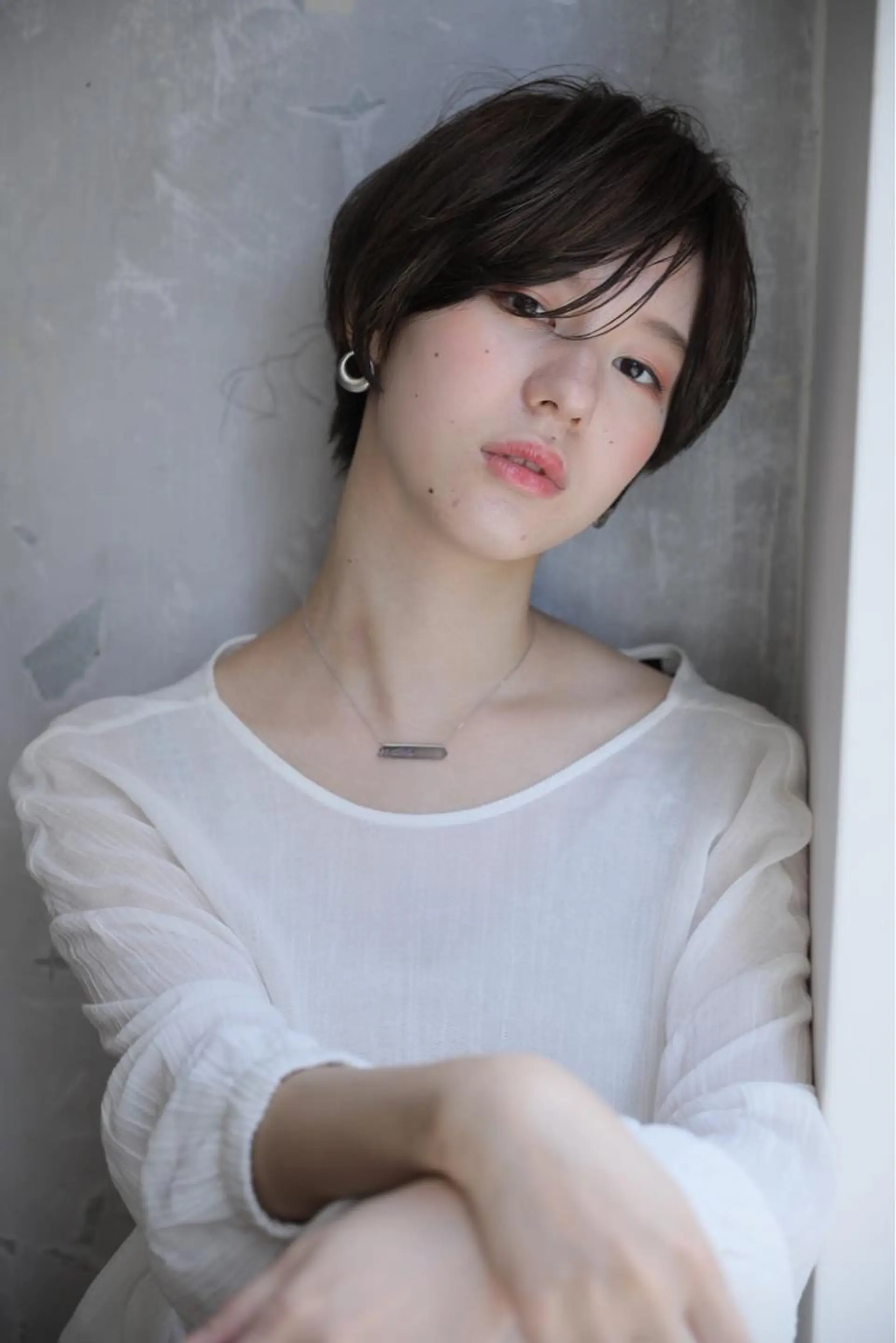 ショート ハイライト 近藤 麻紀のヘアスタイル