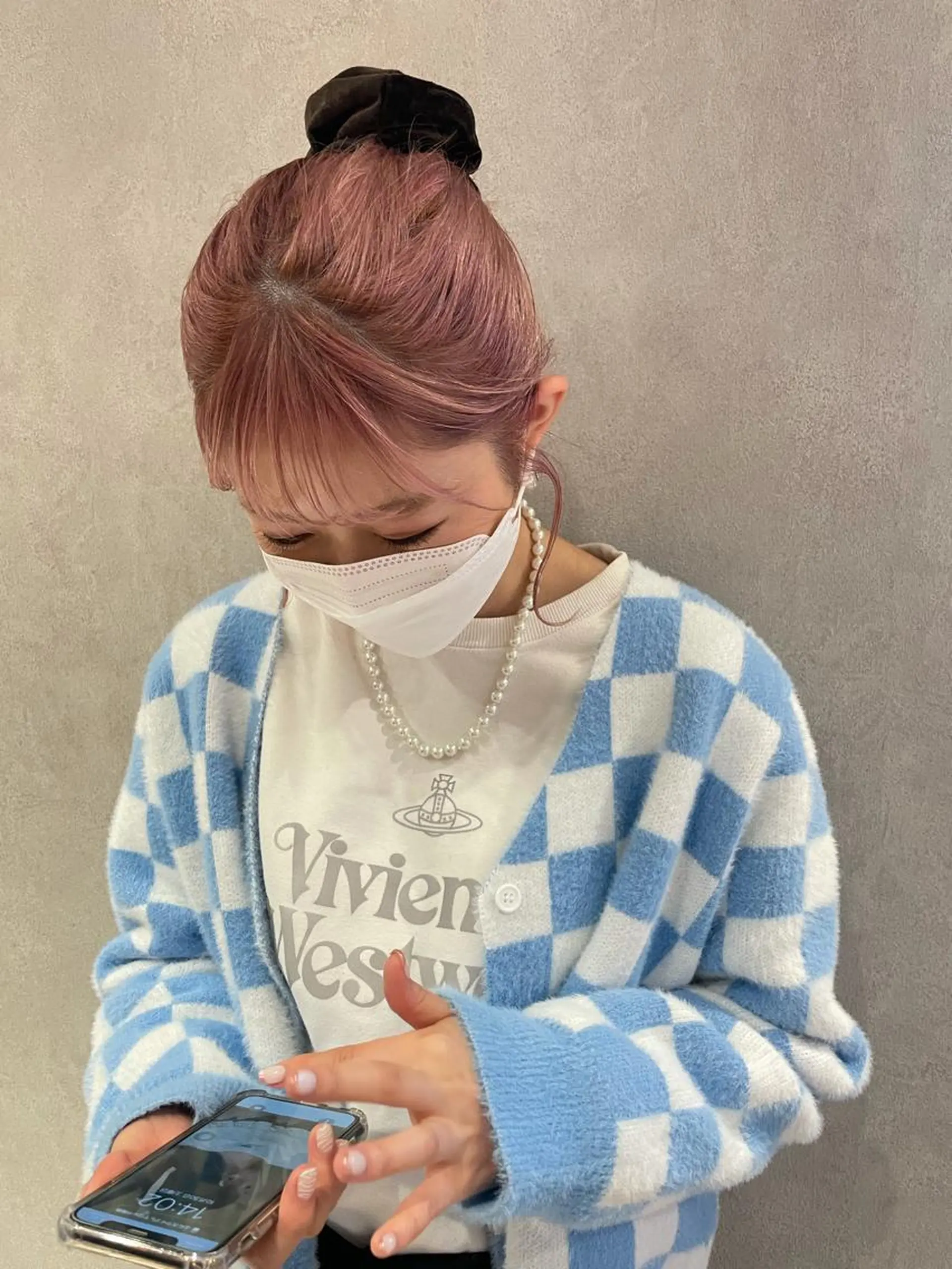 ミディアム カラー ヘアアレンジ ヘアカラー トリートメント 酸性縮毛矯正 梅田茶屋町 Juriのヘアスタイル