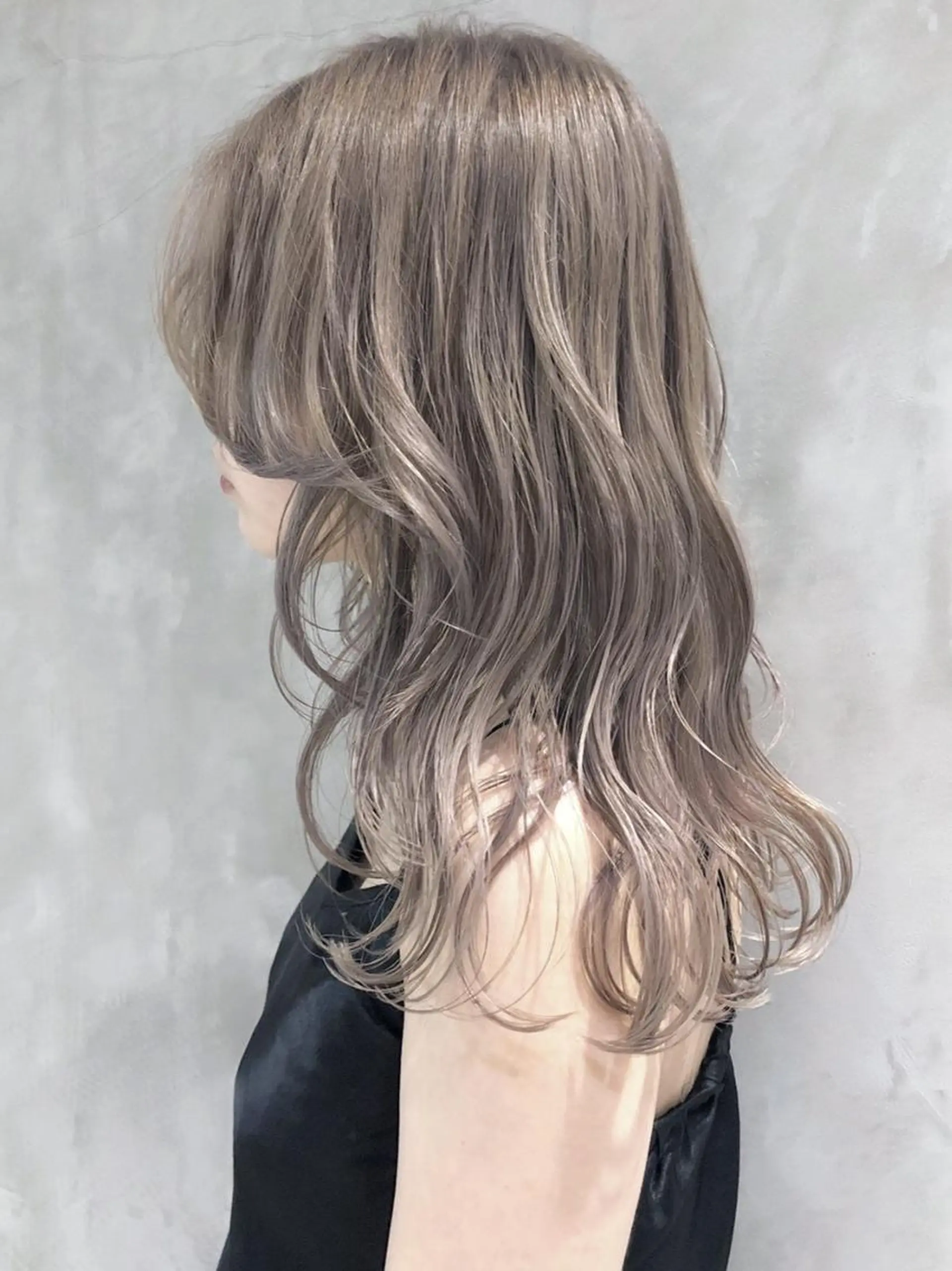 セミロング カラー パーマ ヘアアレンジ ITbyALBUM 中野店のヘアスタイル