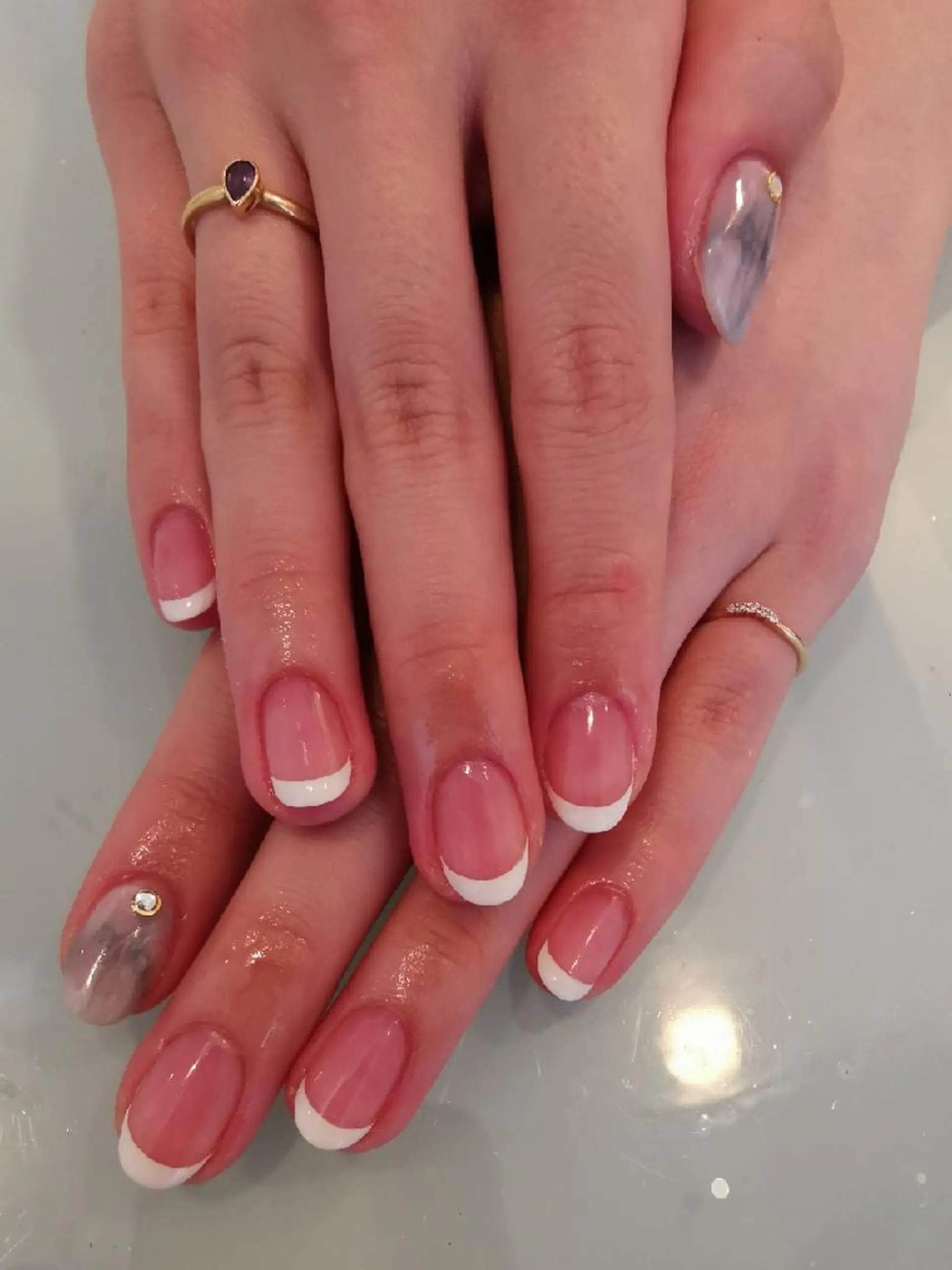 ネイル フレンチネイル 人気エリア💖完全個室【ルリエ】所属・ネイルサロン Lelienルリエのネイルデザイン