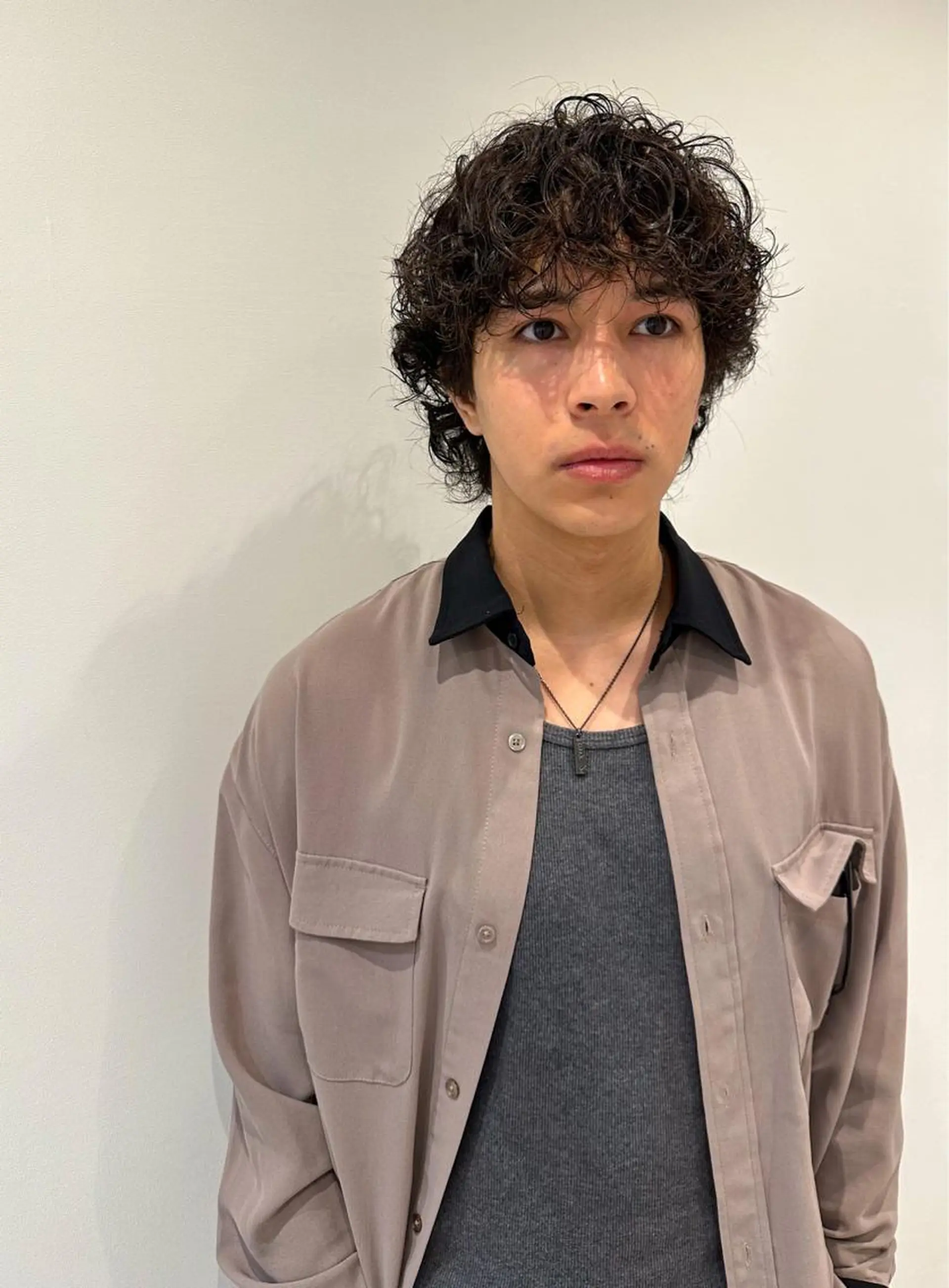 ミディアム パーマ メンズ カット パーマ パーマ/ハイトーン スパイキー/神田正紀のヘアスタイル