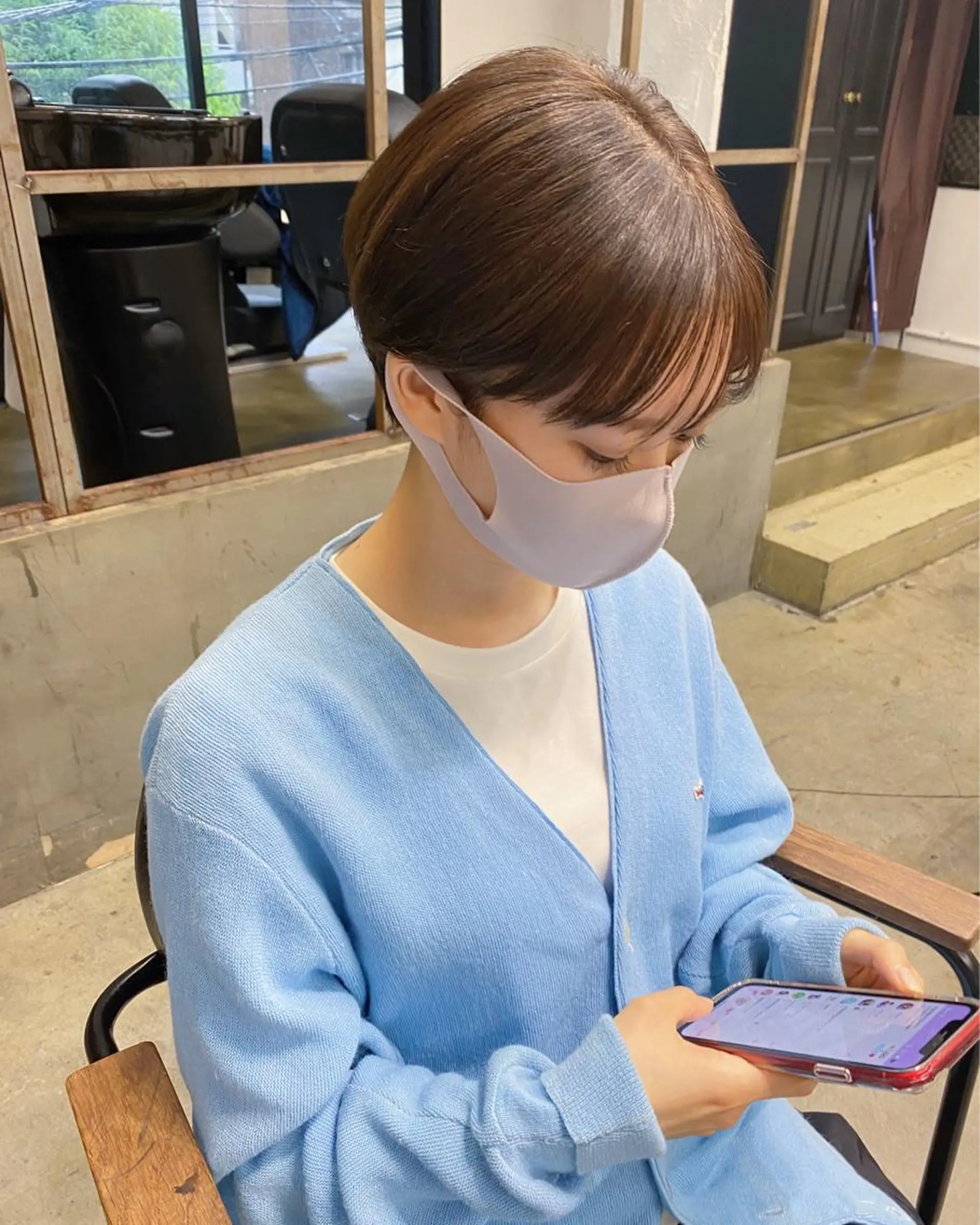 ショート カラー カット ヘアカラー トリートメント IVORY.所属・🟩白髪ぼかし/ボブ /ショートヘア/大司のヘアスタイル