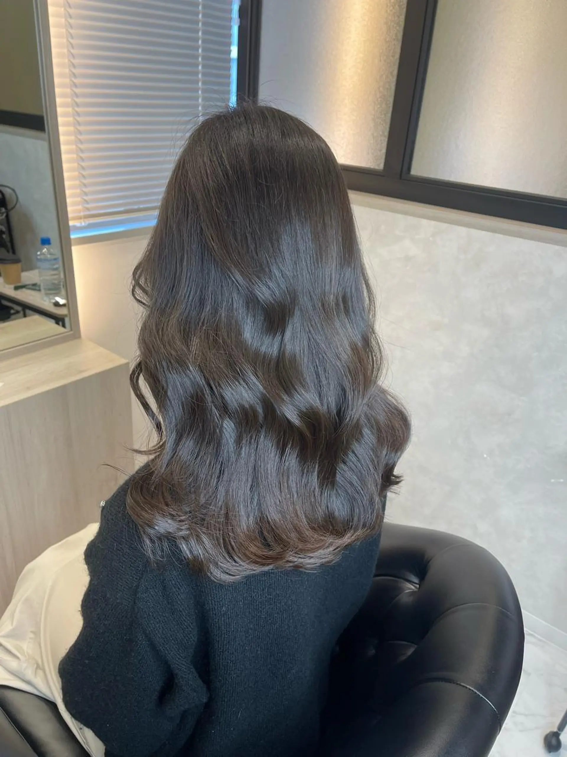 セミロング カラー カット ヘアカラー トリートメント &chaLme   心斎橋所属・emi/髪質改善/ 韓国風/艶カラーのヘアスタイル