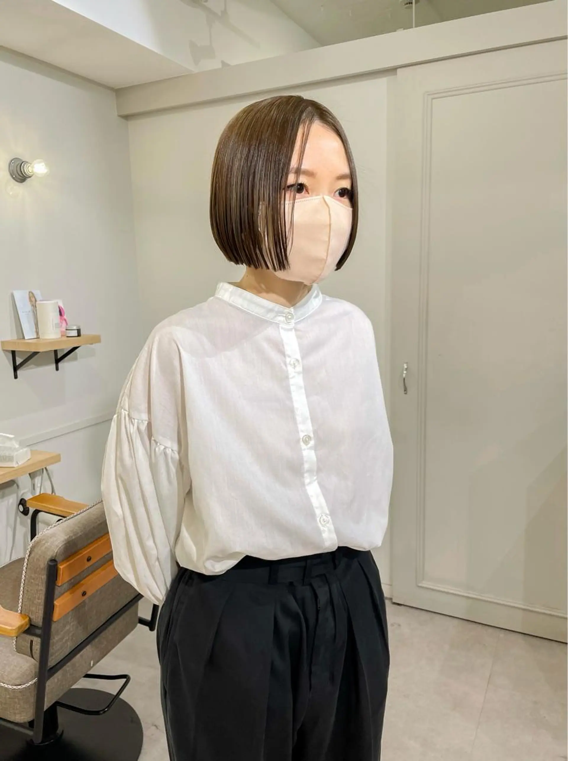 ショート カラー パーマ＊ 顔まわり似合わせのヘアスタイル