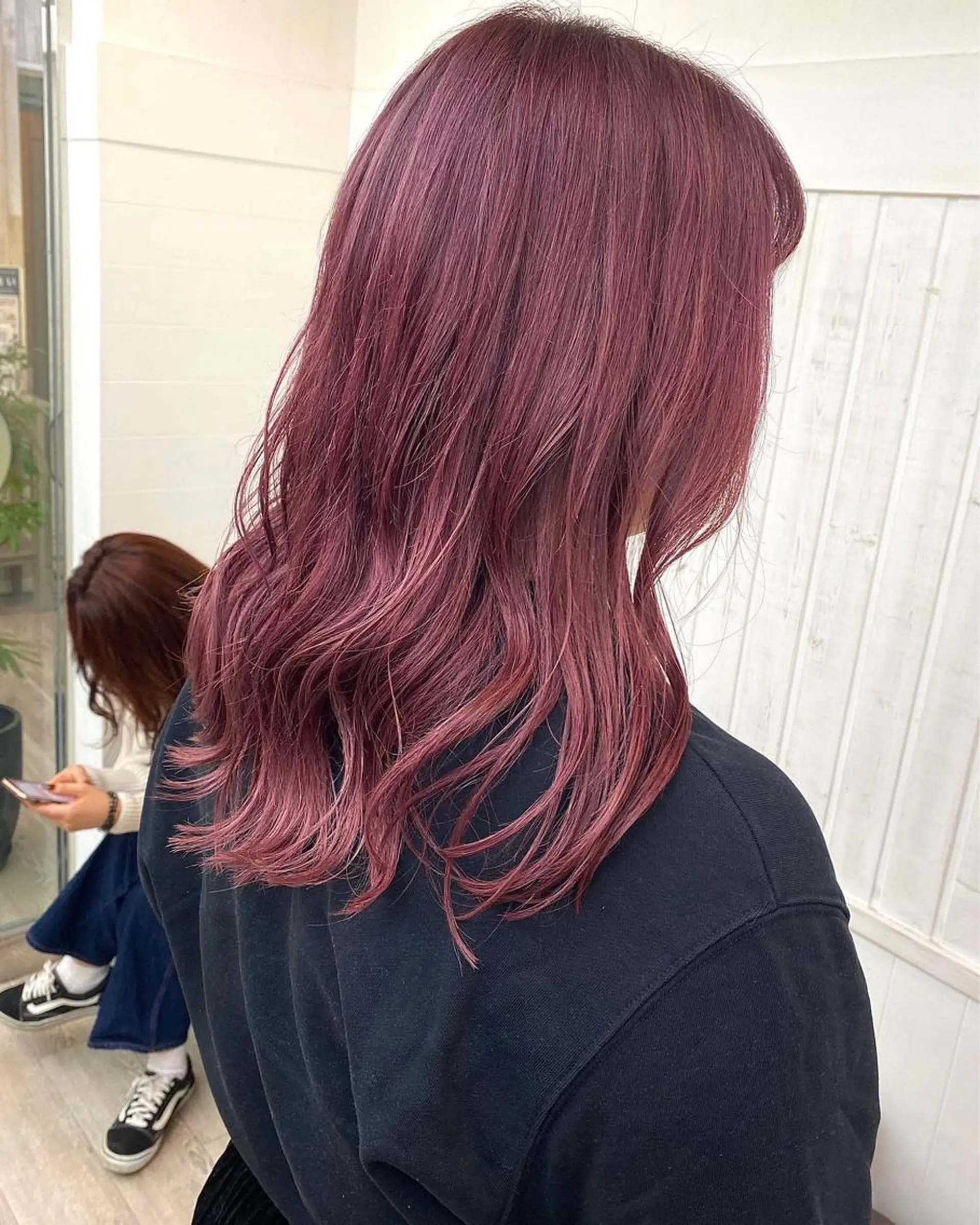 セミロング B3  SHARE SALON【ビースリーシェアサロン】所属・☀️透明感color KURO☀️のヘアスタイル