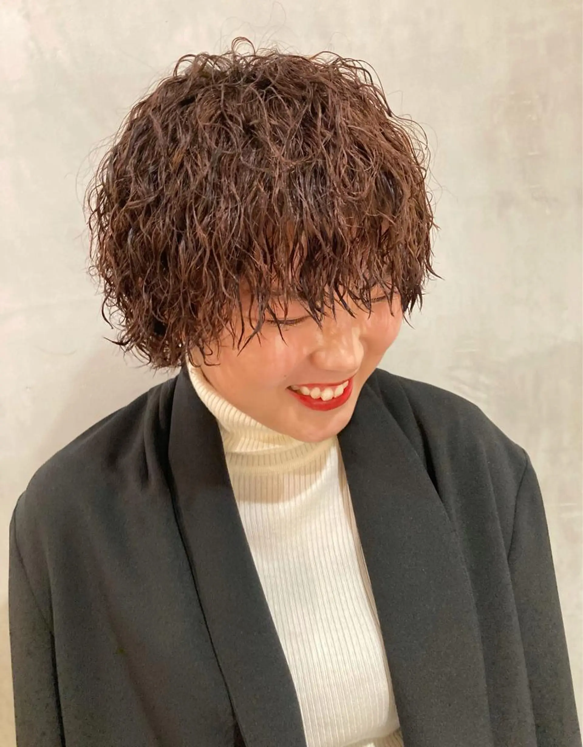 ショート パーマ 🛑柔らか透明感 カラー🛑大谷のヘアスタイル