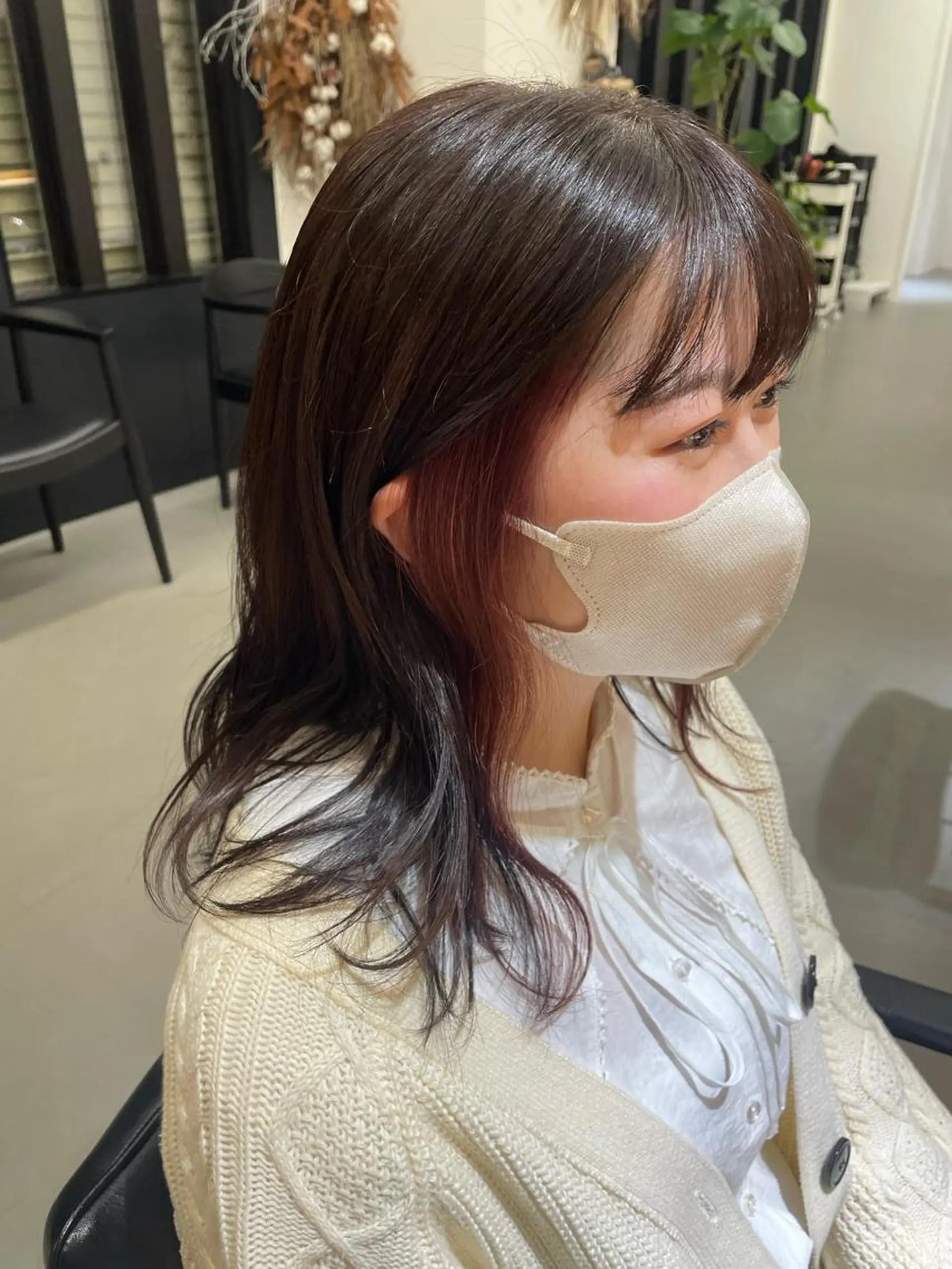 カラー イヤリングカラー ピンクカラー サニーズ　バイ　コンクス所属・🌼みらん🌼 /副店長スタイリストのヘアスタイル