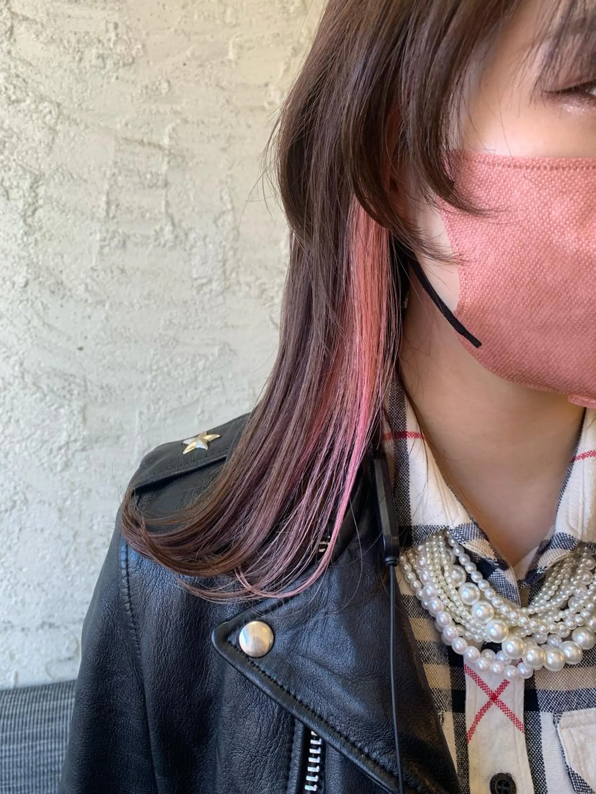 セミロング 髪質改善ストレート/ ブリーチ／渋谷　福田のヘアスタイル